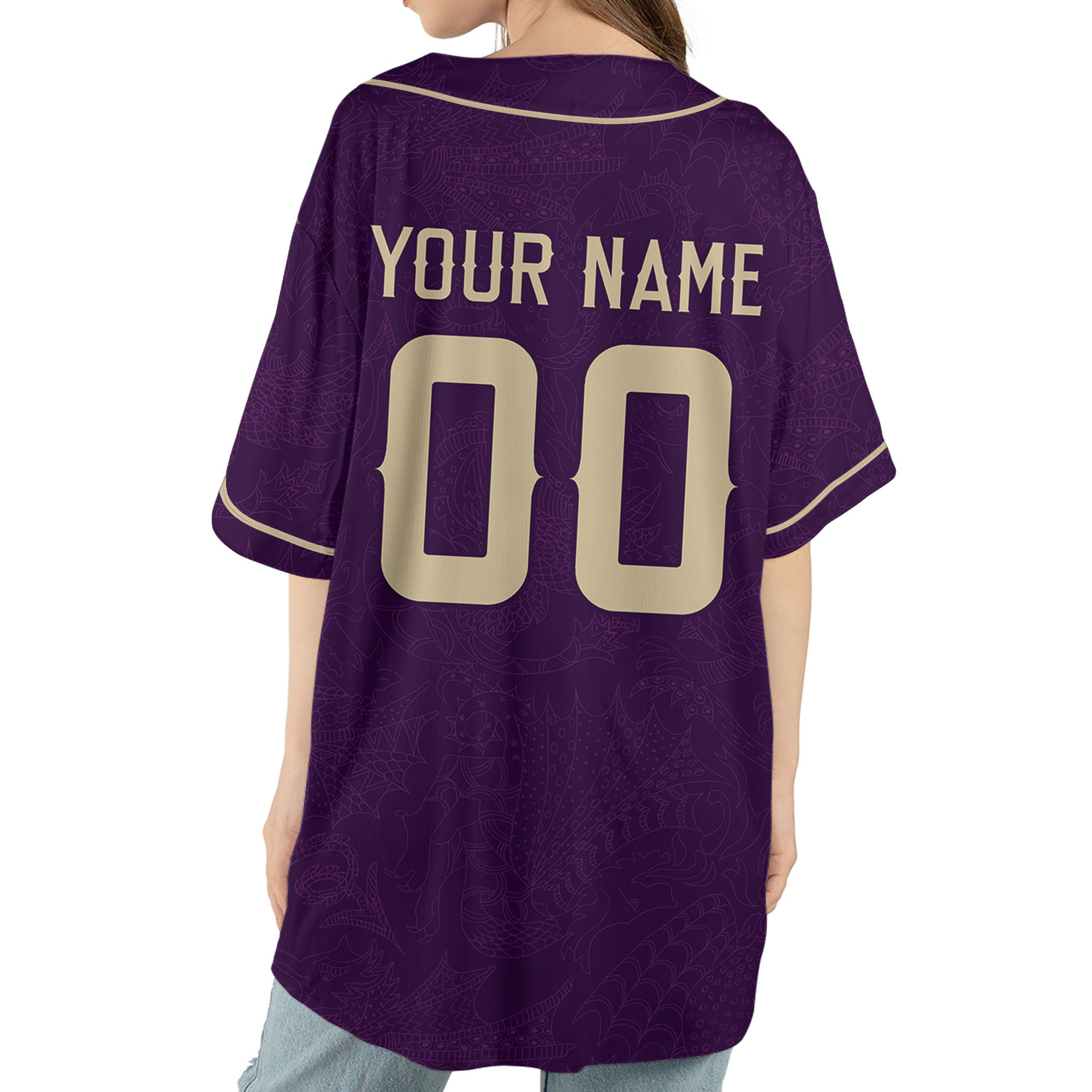 Personalize-Team-Name-And-Number-Dragon-Tribal-Purple