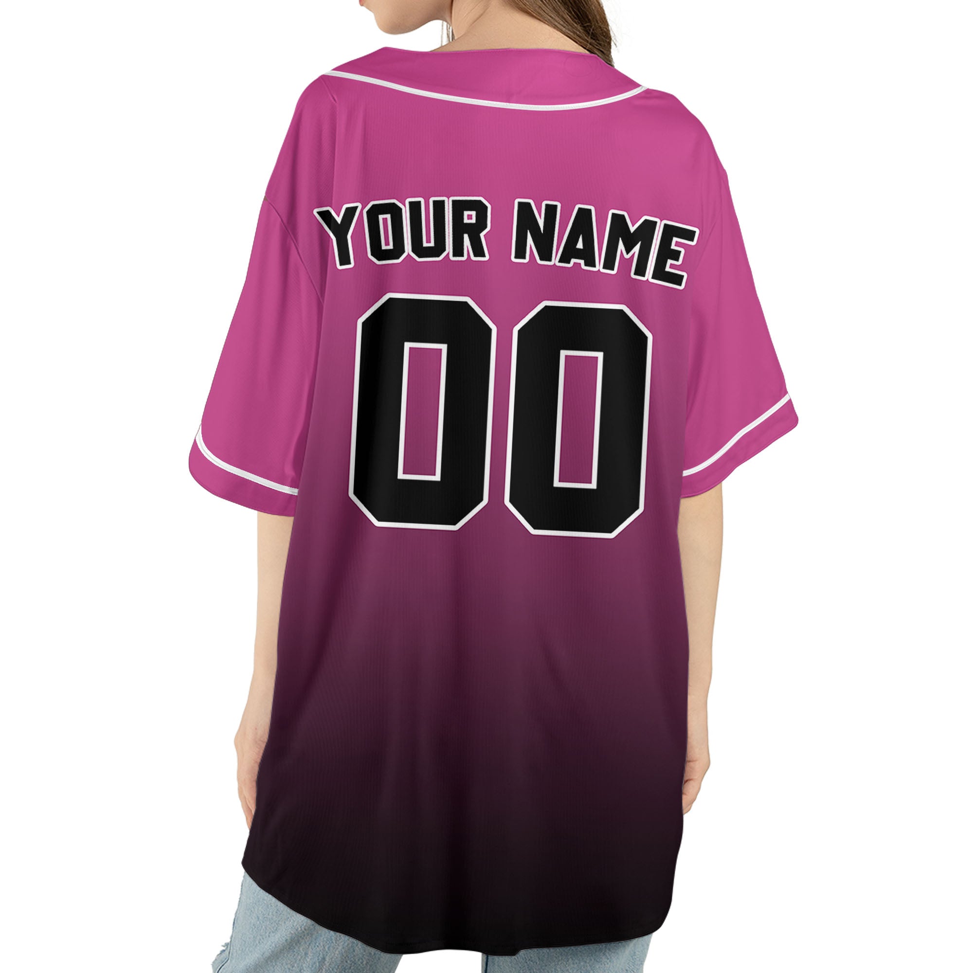 Personalize-Team-Name-And-Number-Gradient-Colorful-Style-Pink-Black