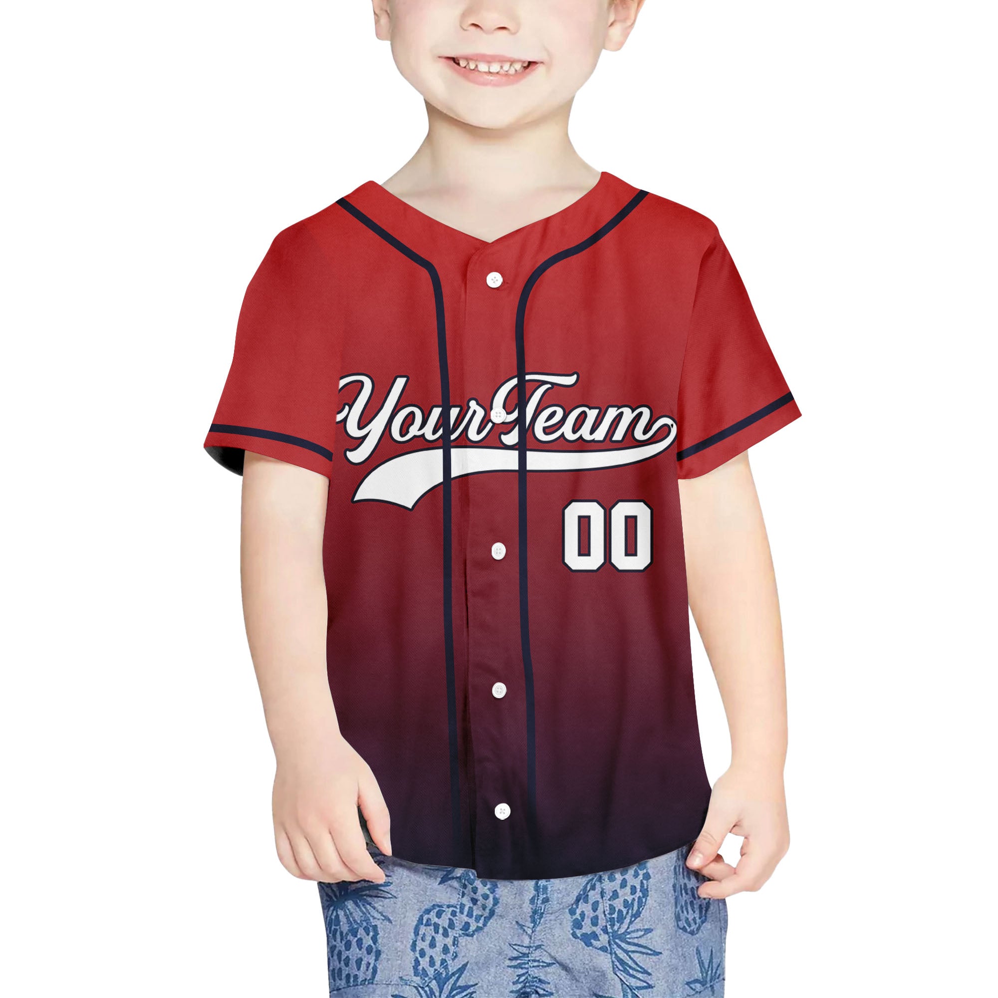 Personalize-Team-Name-And-Number-Gradient-Colorful-Style-Red-Dark-Blue