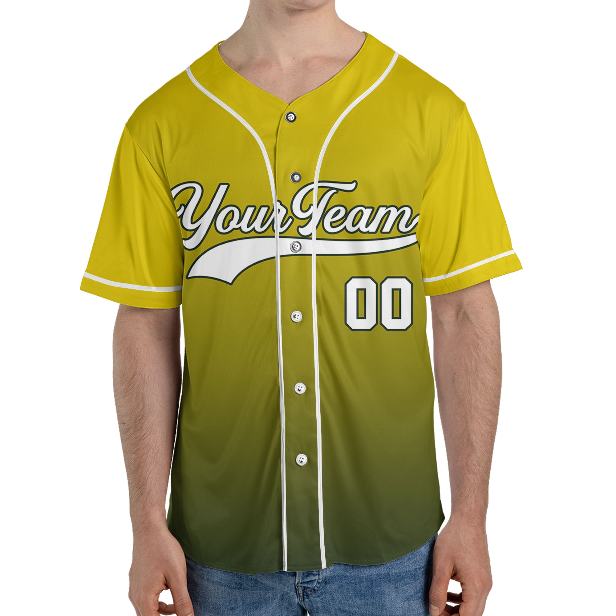 Personalize-Team-Name-And-Number-Gradient-Colorful-Style-Yellow-Forest-Green
