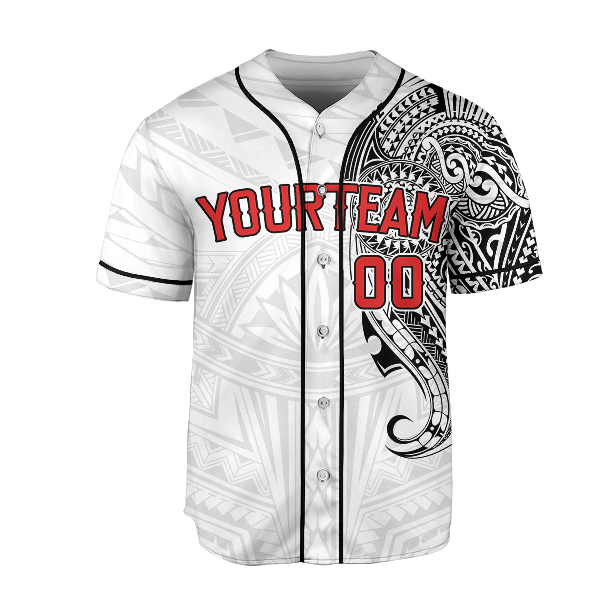 Personalize-Team-Name-And-Number-Maori-Tribal-White-Black-Baseball-Jersey