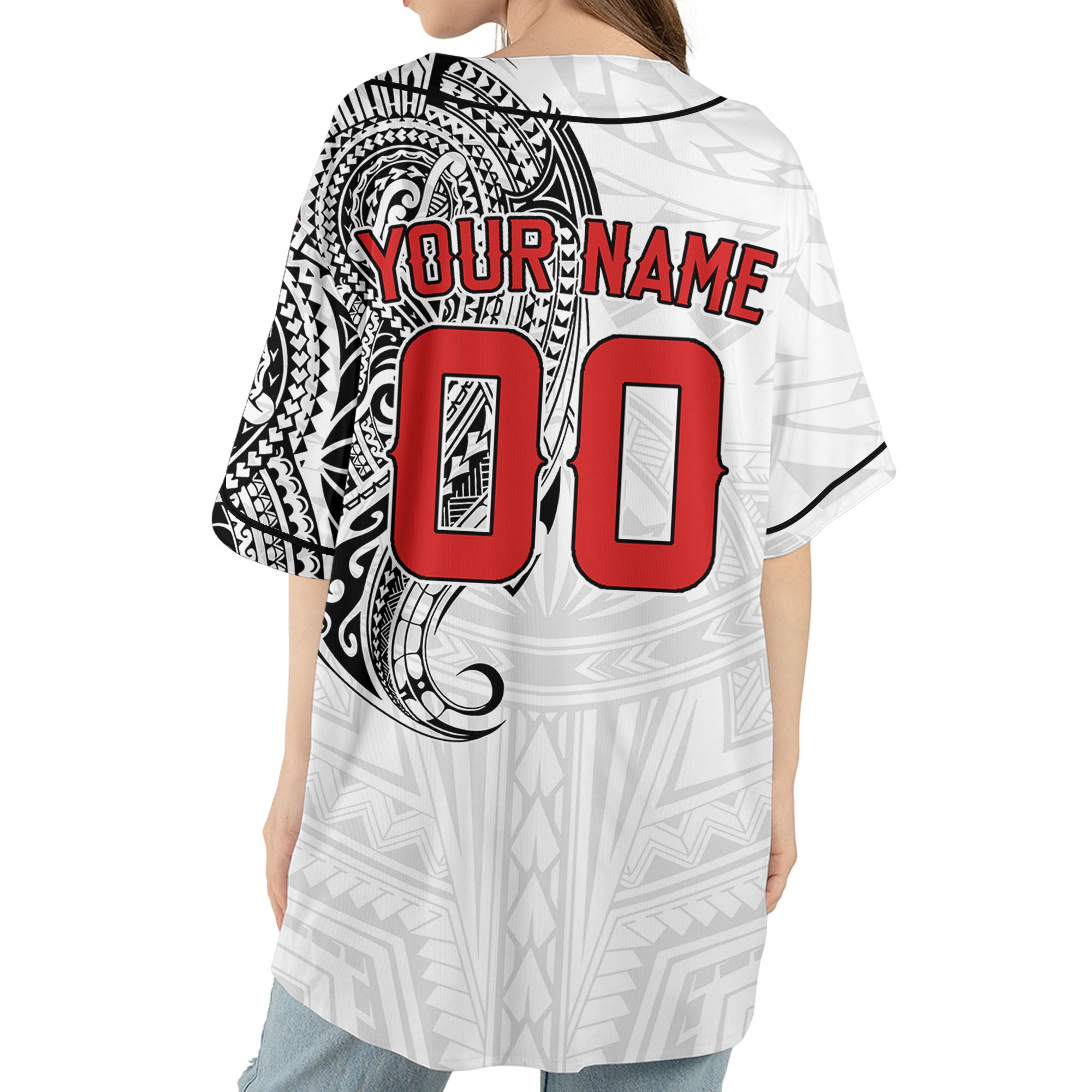 Personalize-Team-Name-And-Number-Maori-Tribal-White-Black-Baseball-Jersey