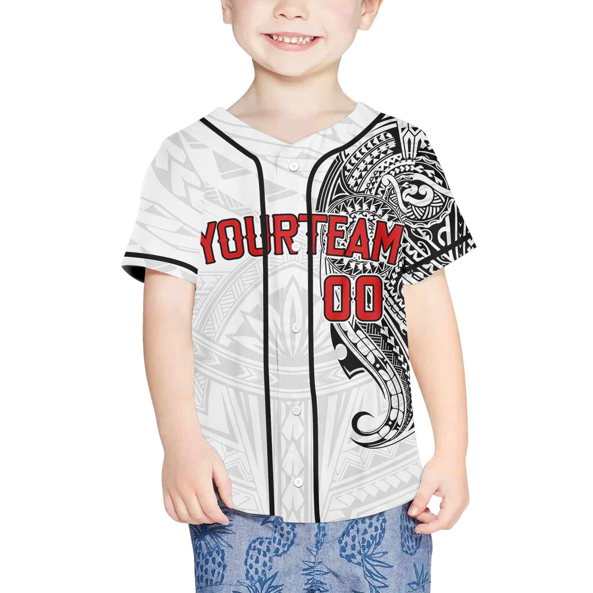 Personalize-Team-Name-And-Number-Maori-Tribal-White-Black-Baseball-Jersey