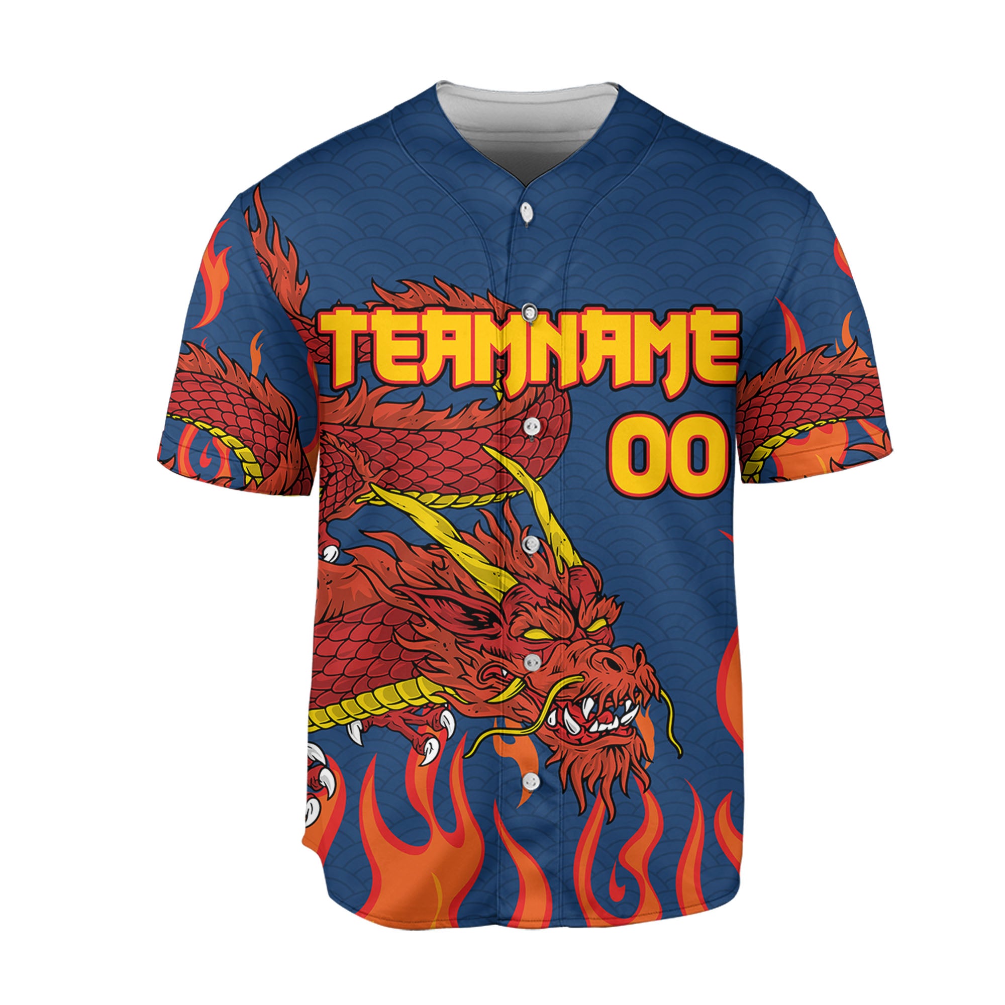 Personalize-Team-Name-And-Number-Mystical-Dragon-Navy-Baseball-Jersey