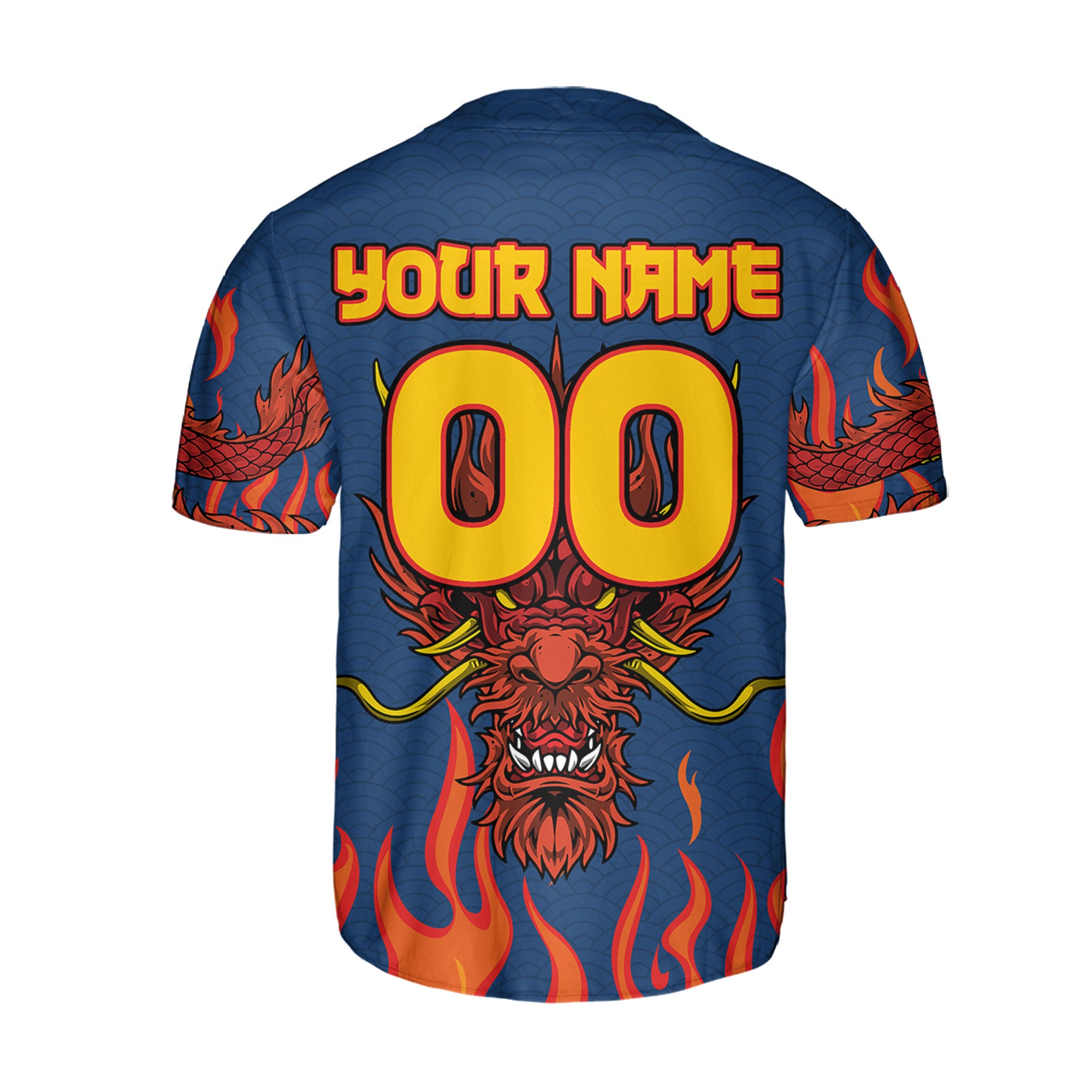 Personalize-Team-Name-And-Number-Mystical-Dragon-Navy-Baseball-Jersey