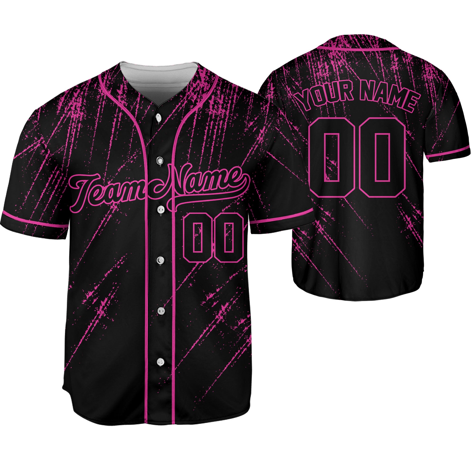 Personalize-Team-Name-And-Number-Painting-Brush-Stroke-Pink