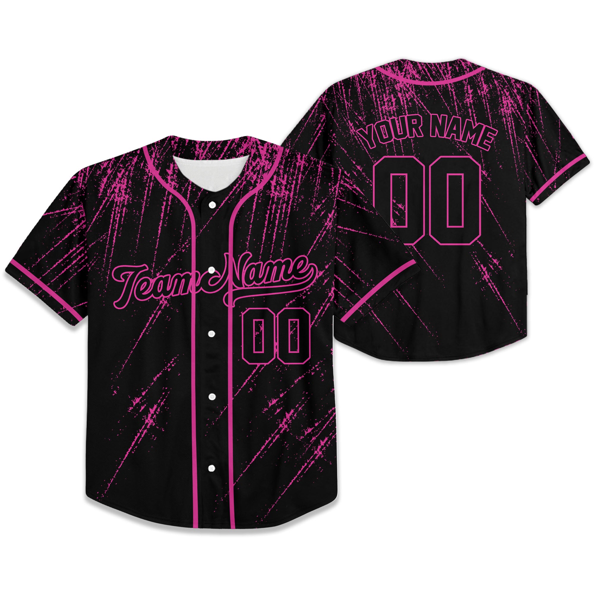 Personalize-Team-Name-And-Number-Painting-Brush-Stroke-Pink