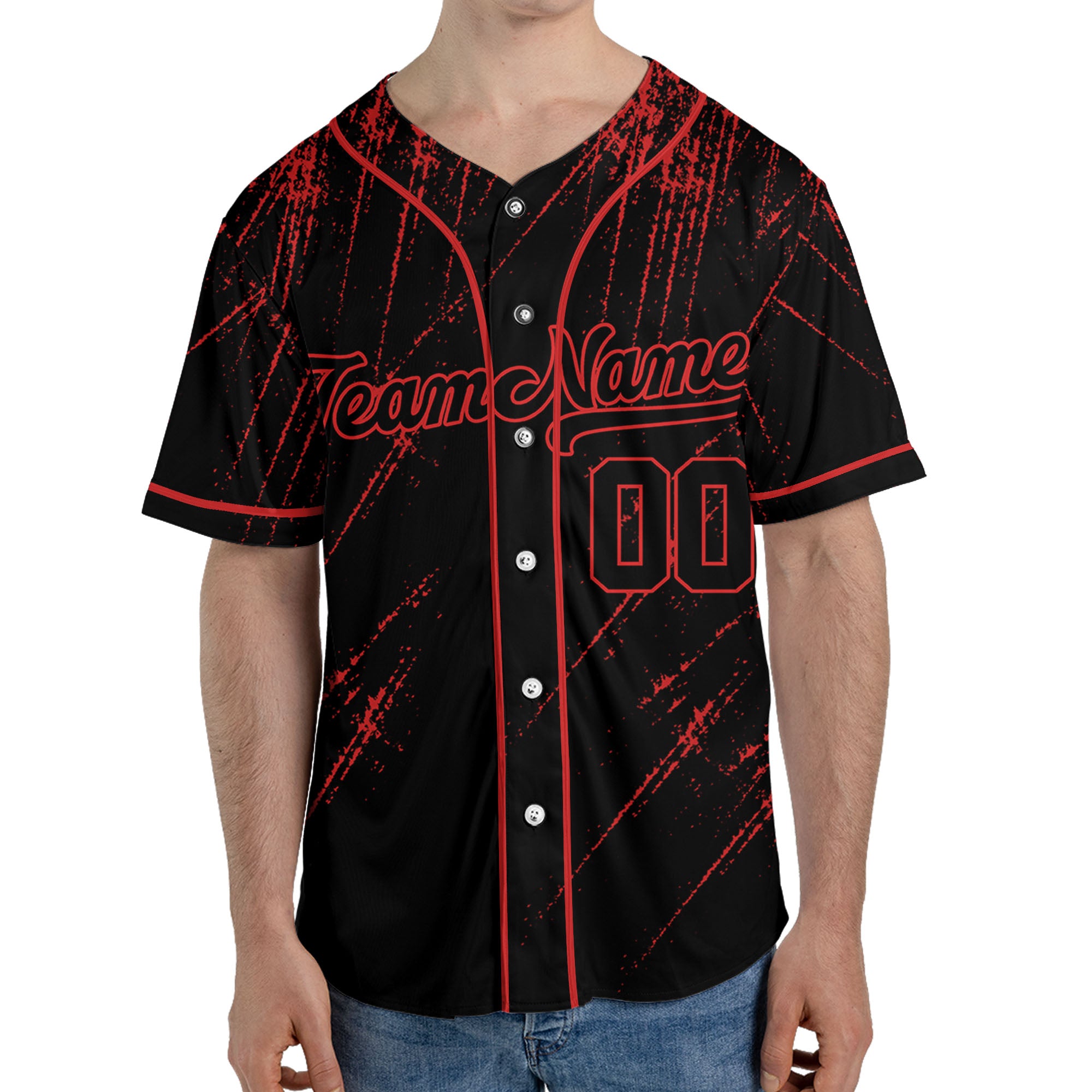 Personalize-Team-Name-And-Number-Painting-Brush-Stroke-Red