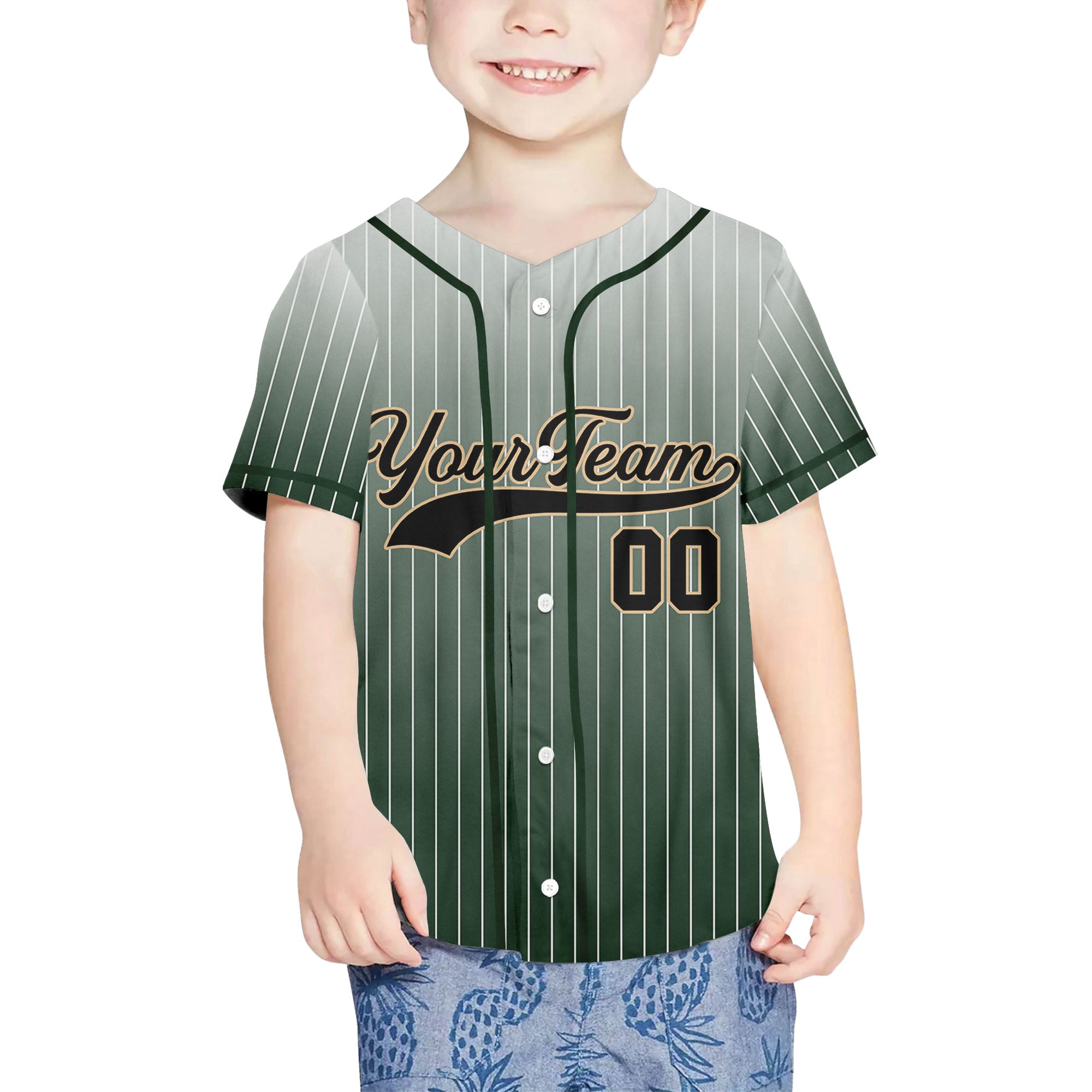 Personalize-Team-Name-And-Number-Striped-Gradient-Awesome-Green-White