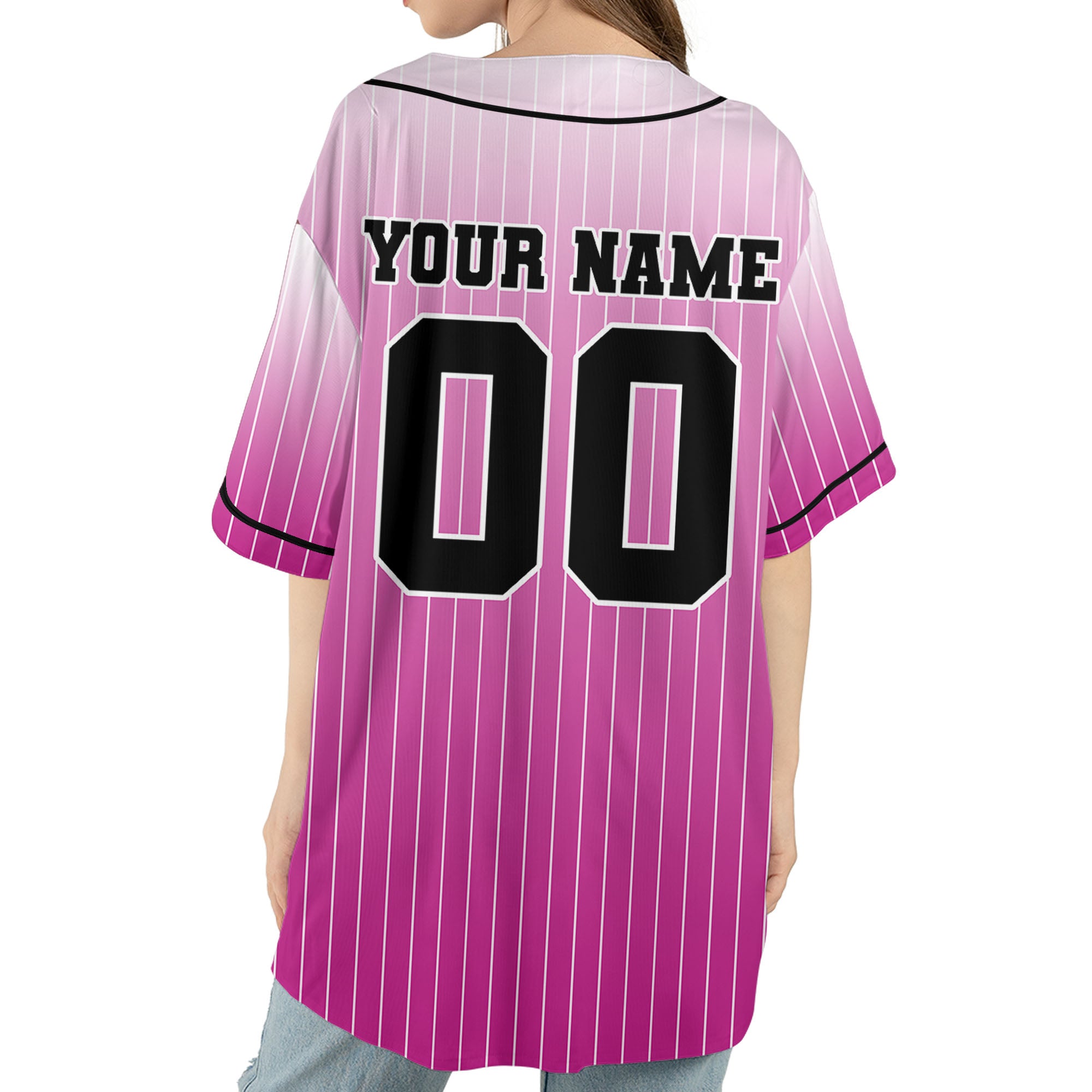Personalize-Team-Name-And-Number-Striped-Gradient-Awesome-Pink-White