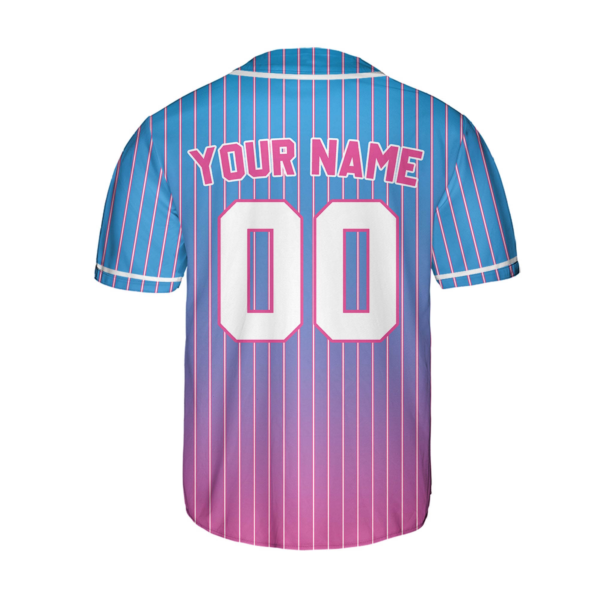 Personalize-Team-Name-And-Number-Striped-Gradient-Colorful-Blue-Pink