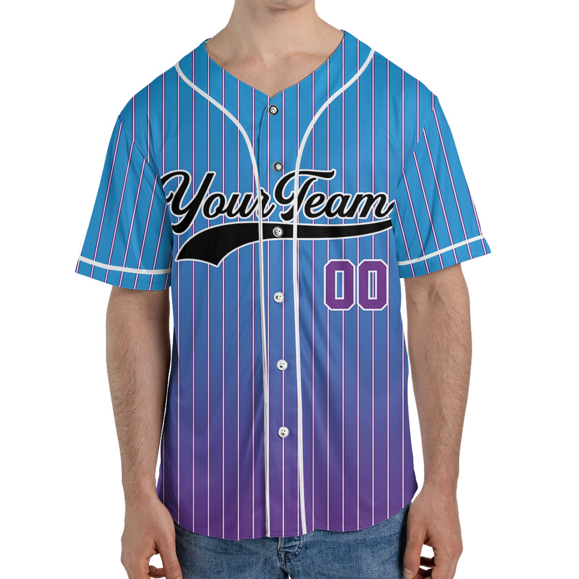 Personalize-Team-Name-And-Number-Striped-Gradient-Colorful-Blue-Purple
