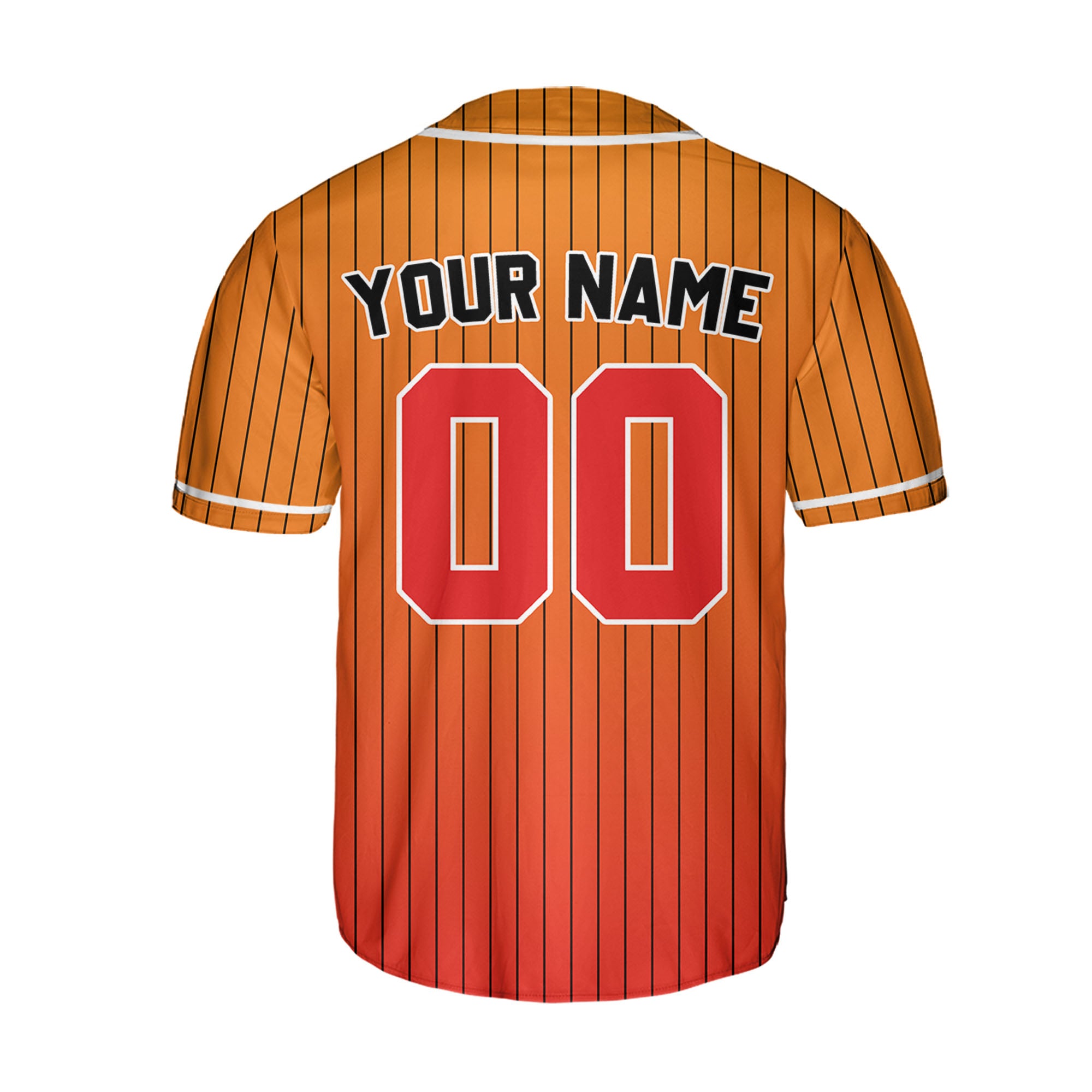Personalize-Team-Name-And-Number-Striped-Gradient-Colorful-Orange-Red
