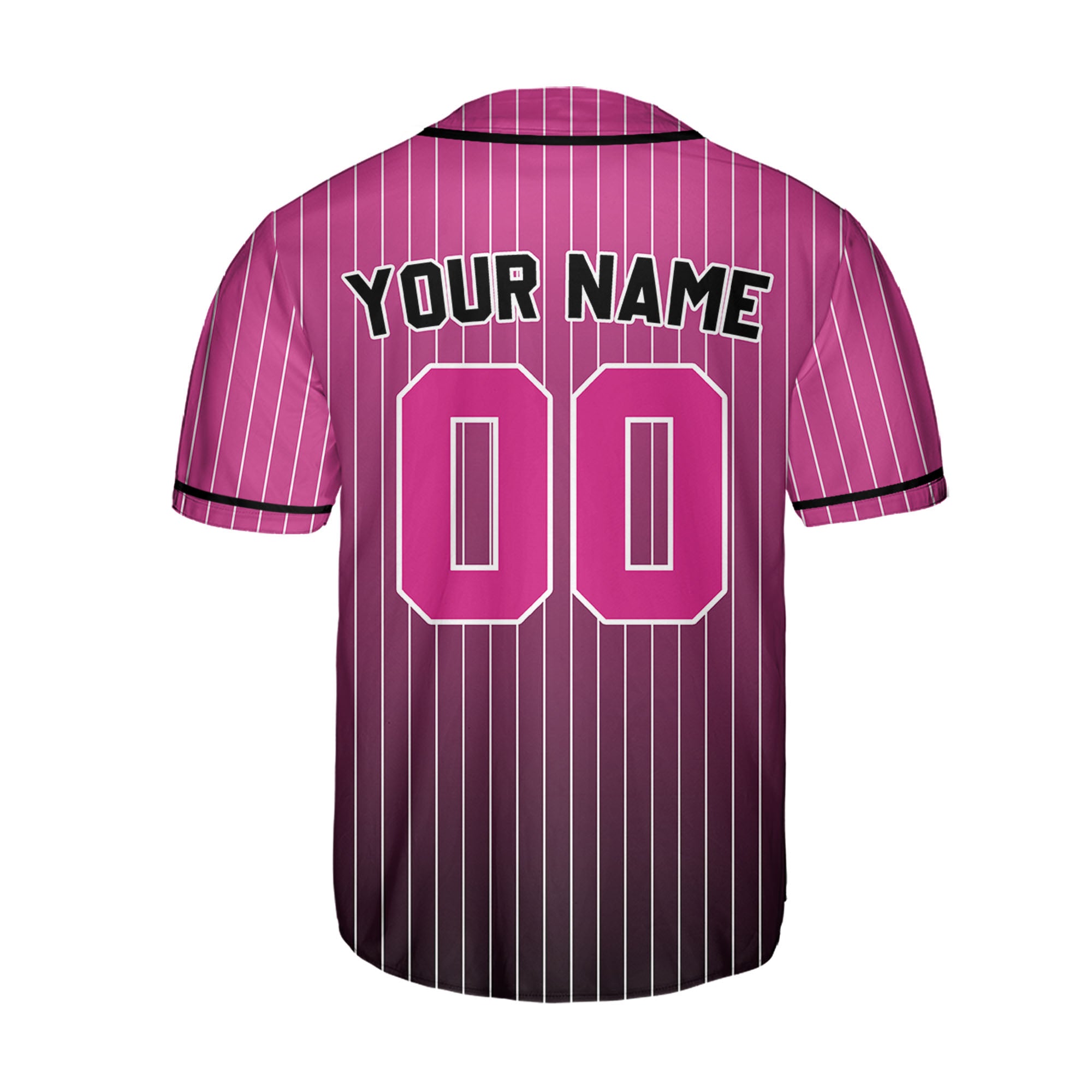 Personalize-Team-Name-And-Number-Striped-Gradient-Colorful-Pink-Black