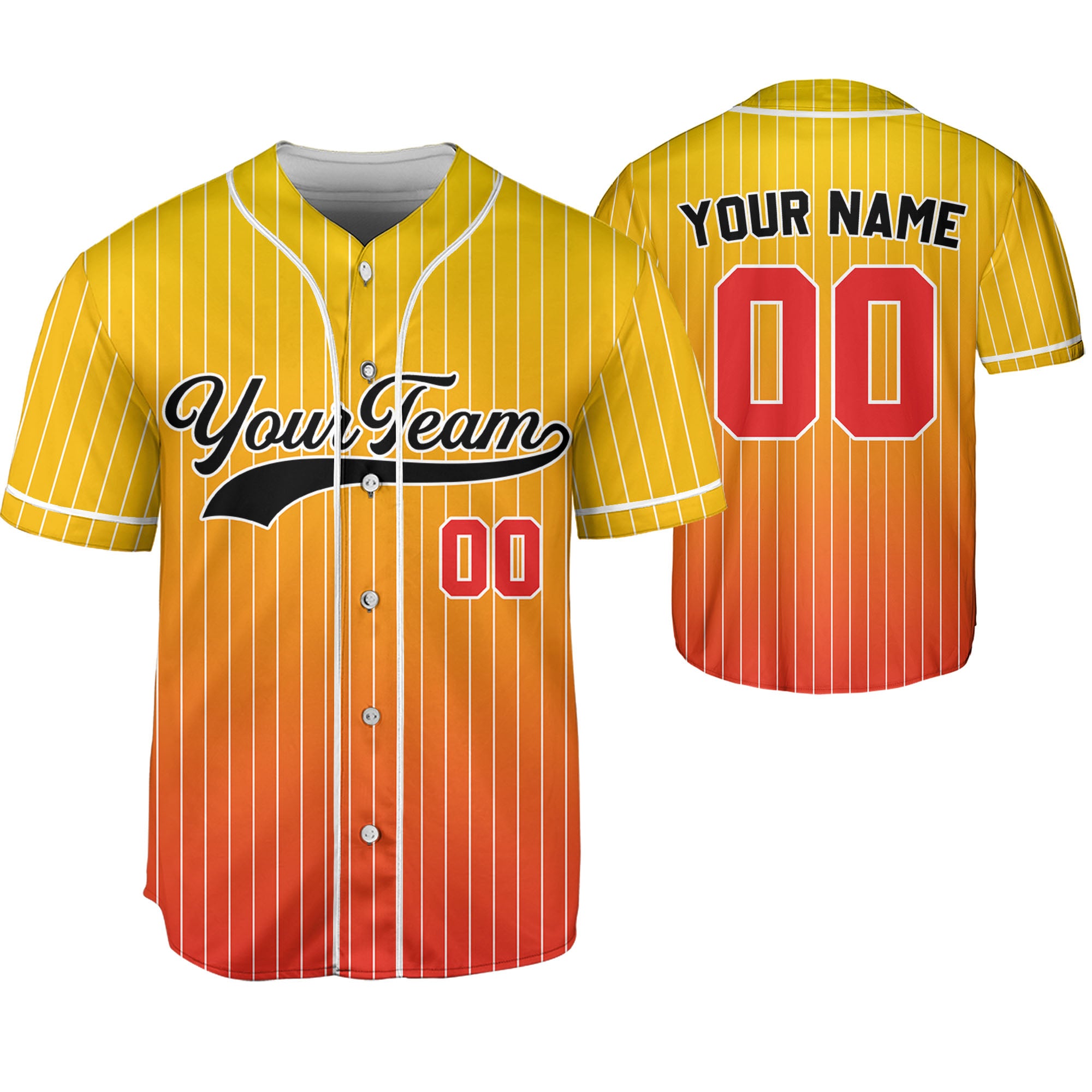 Personalize-Team-Name-And-Number-Striped-Gradient-Colorful-Yellow-Red