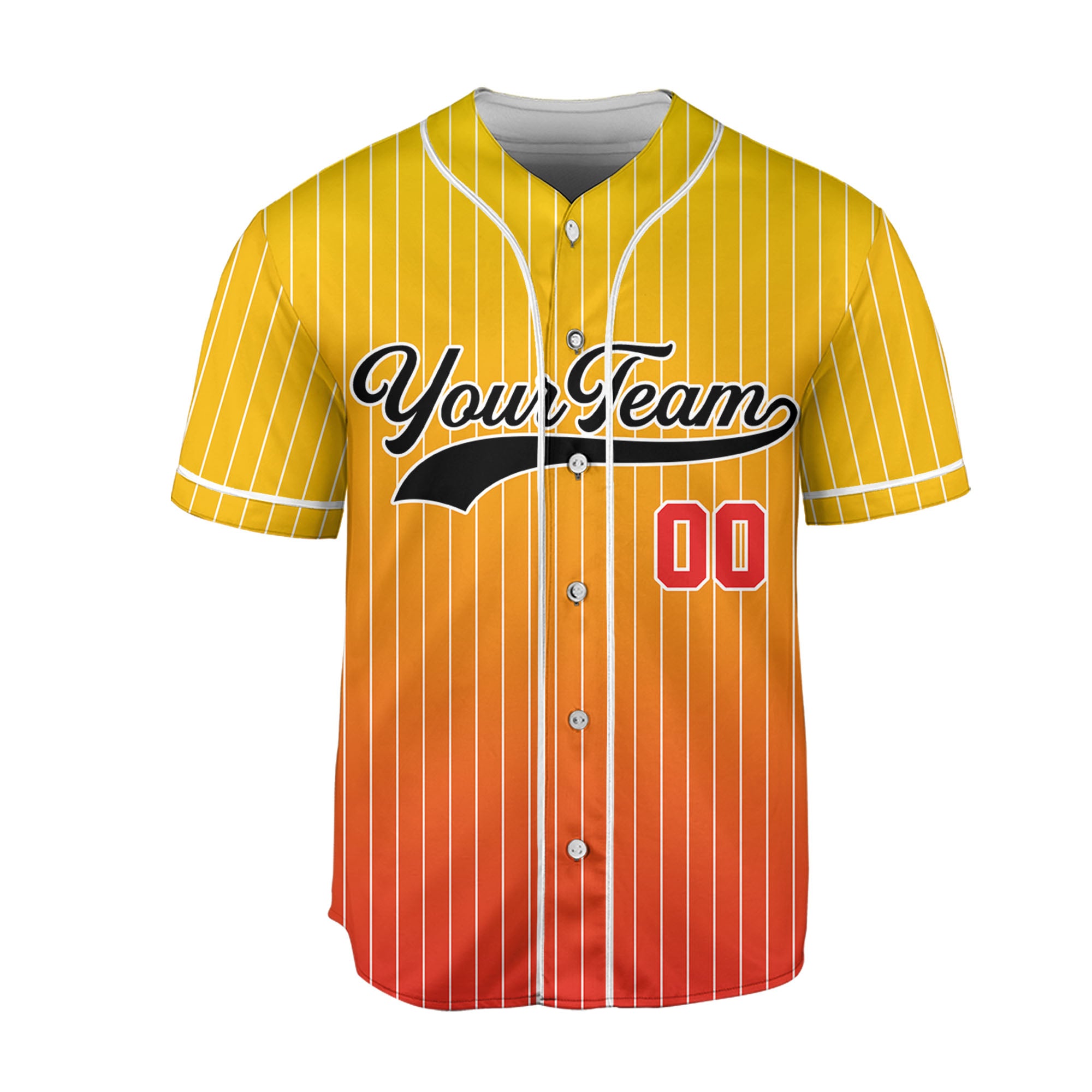 Personalize-Team-Name-And-Number-Striped-Gradient-Colorful-Yellow-Red