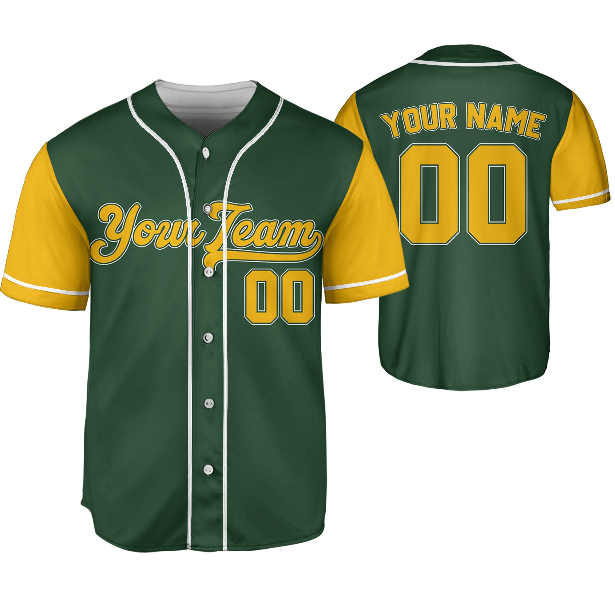 Personalize-Team-Name-Baseball-Sport-Awesome-Green-Yellow