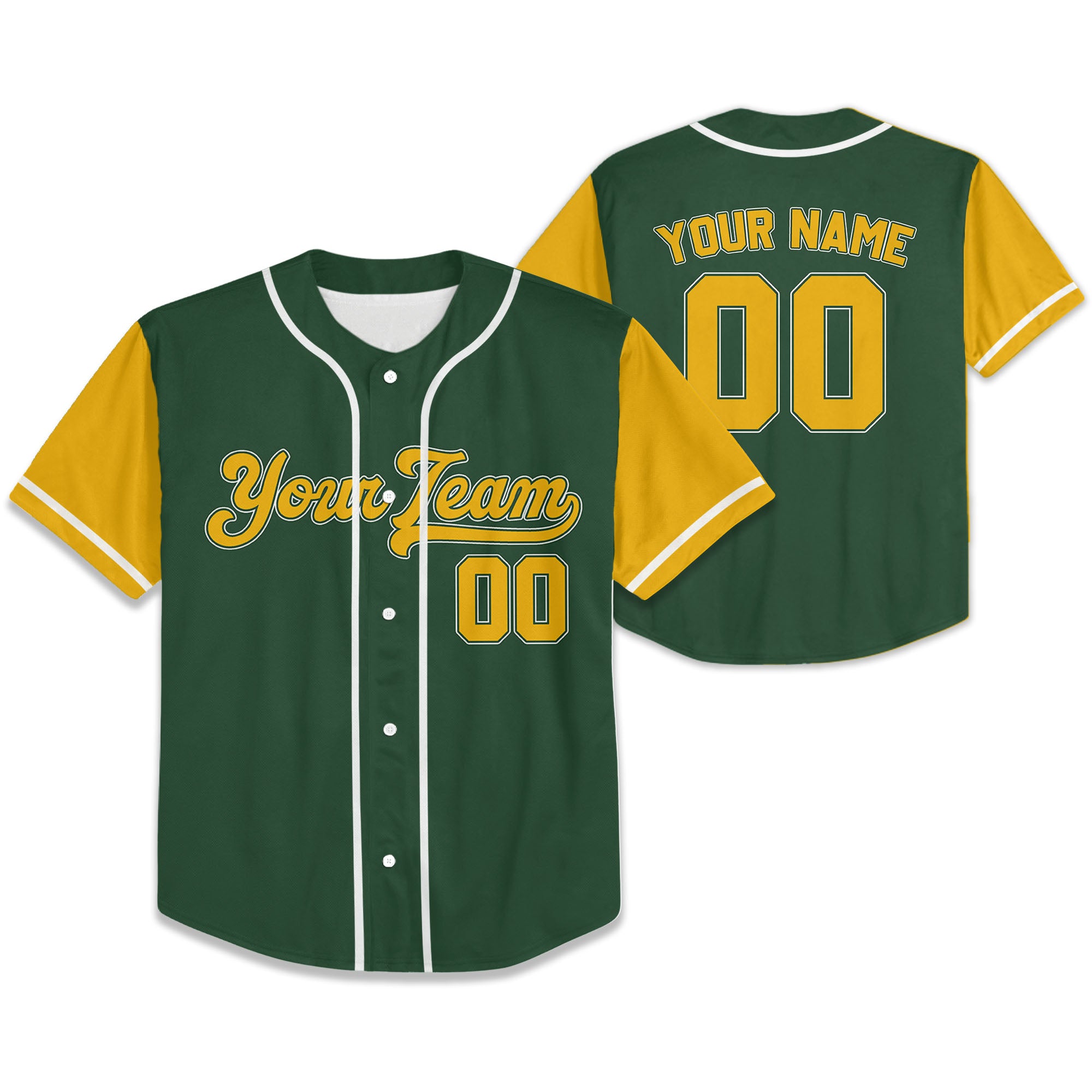 Personalize-Team-Name-Baseball-Sport-Awesome-Green-Yellow