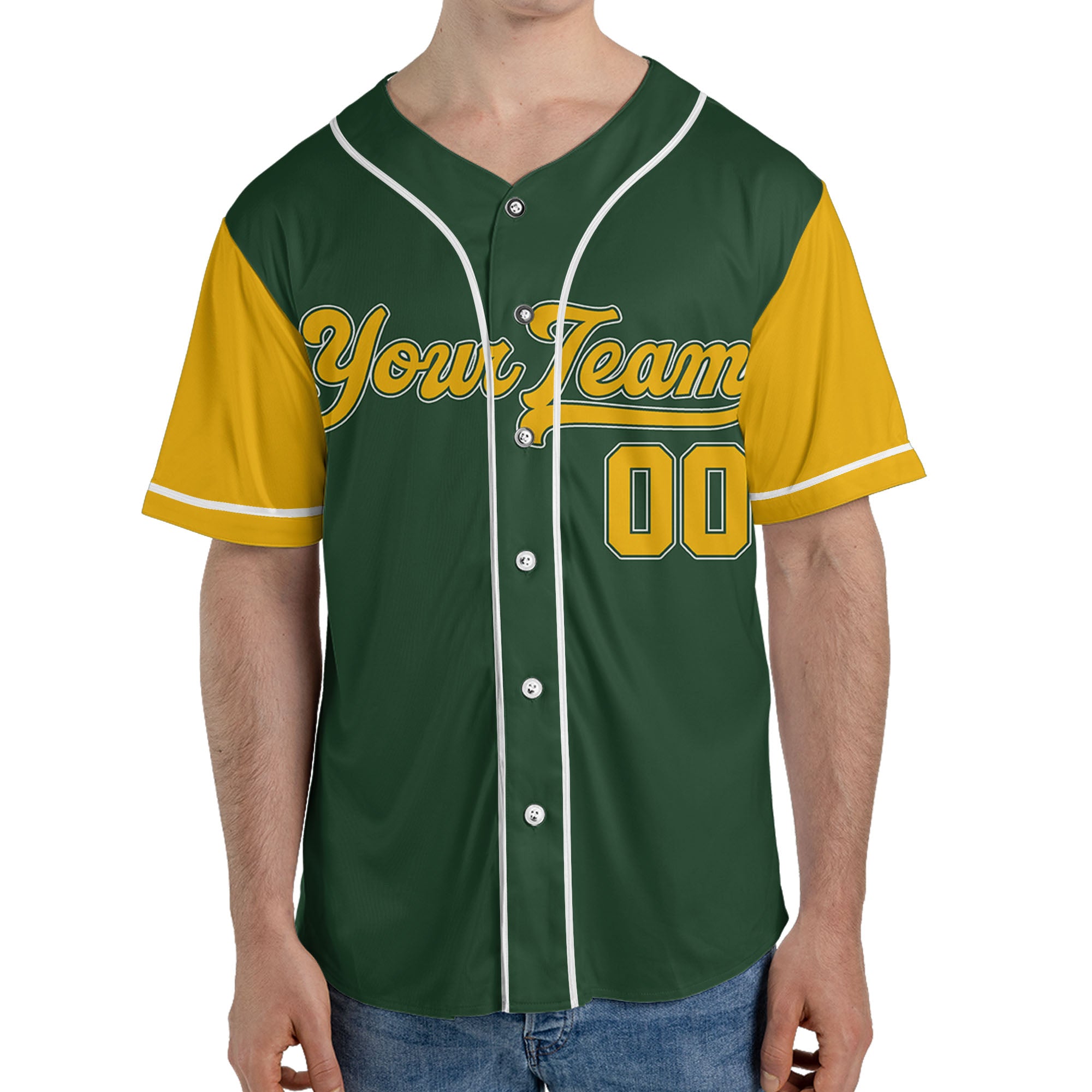 Personalize-Team-Name-Baseball-Sport-Awesome-Green-Yellow
