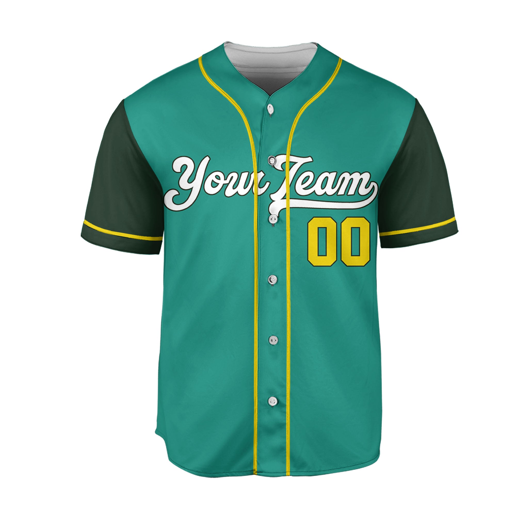 Personalize-Team-Name-Baseball-Sport-Awesome-Jade-Green