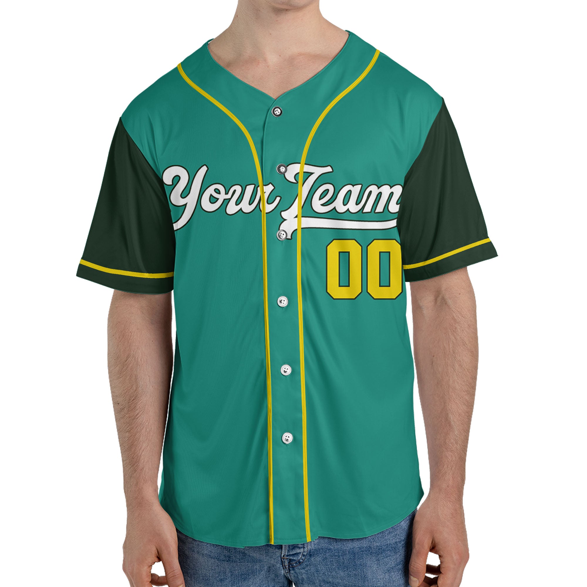 Personalize-Team-Name-Baseball-Sport-Awesome-Jade-Green
