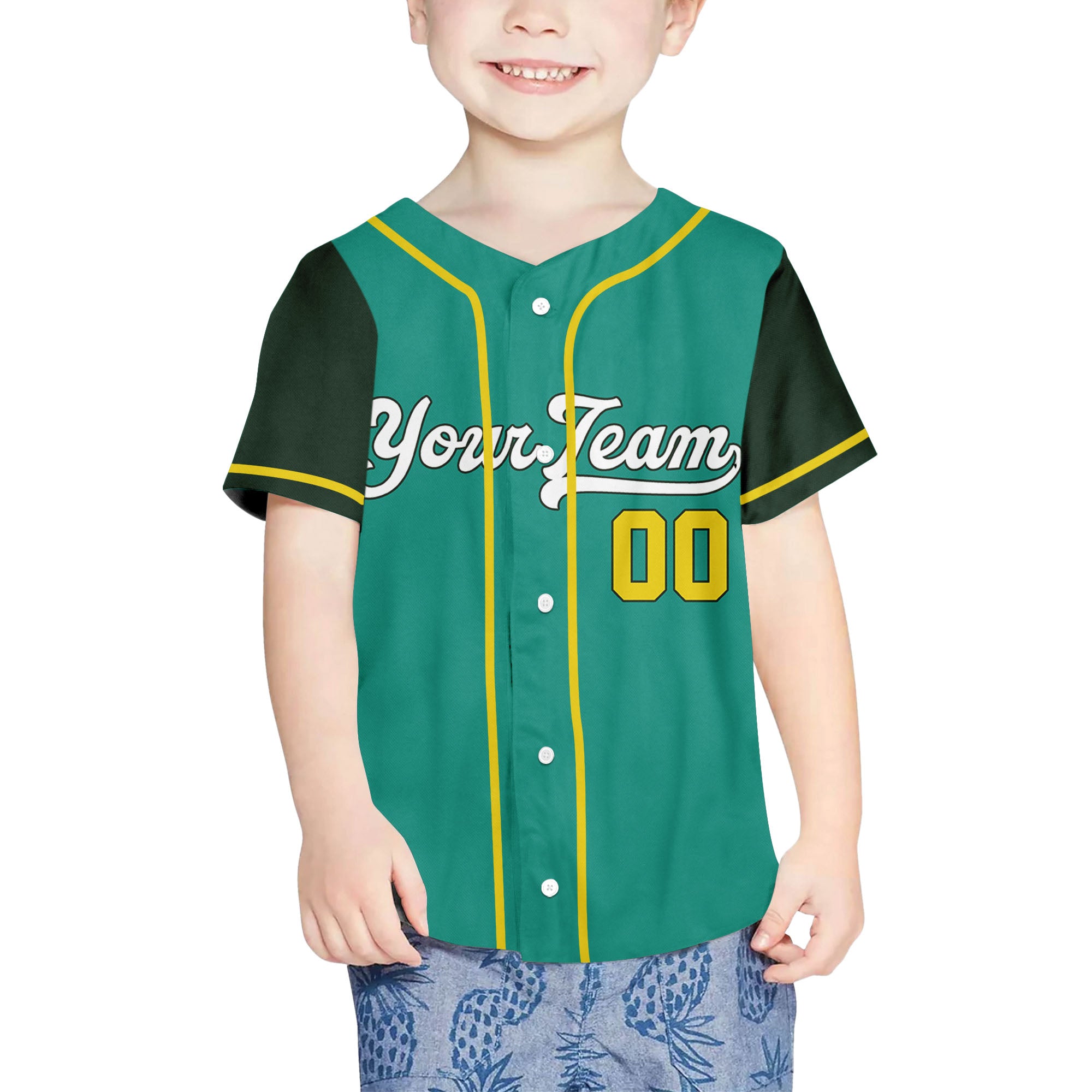 Personalize-Team-Name-Baseball-Sport-Awesome-Jade-Green