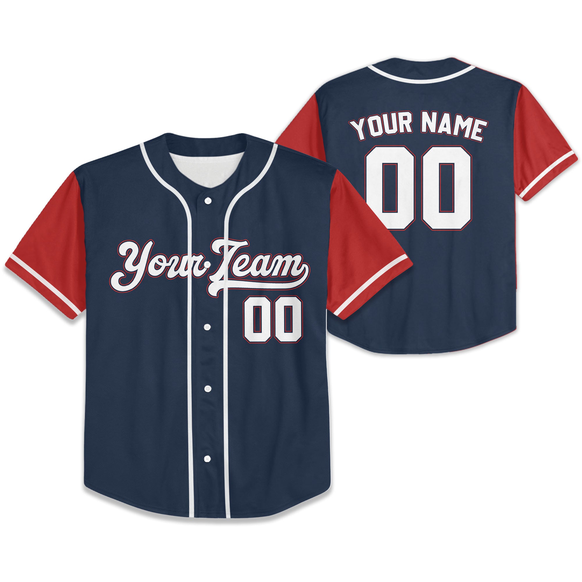 Personalize-Team-Name-Baseball-Sport-Awesome-Navy-Red