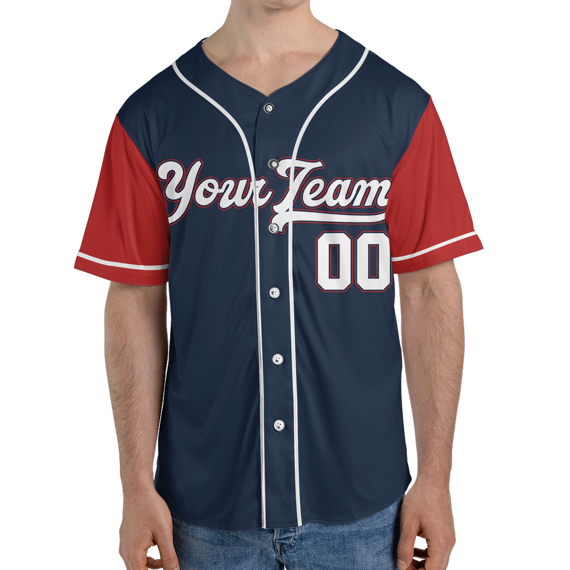 Personalize-Team-Name-Baseball-Sport-Awesome-Navy-Red
