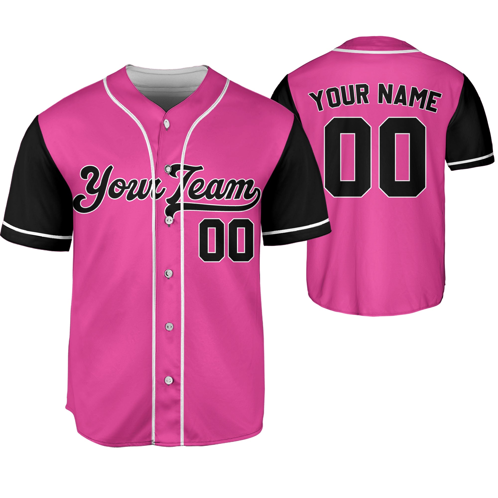 Personalize-Team-Name-Baseball-Sport-Awesome-Pink-Black