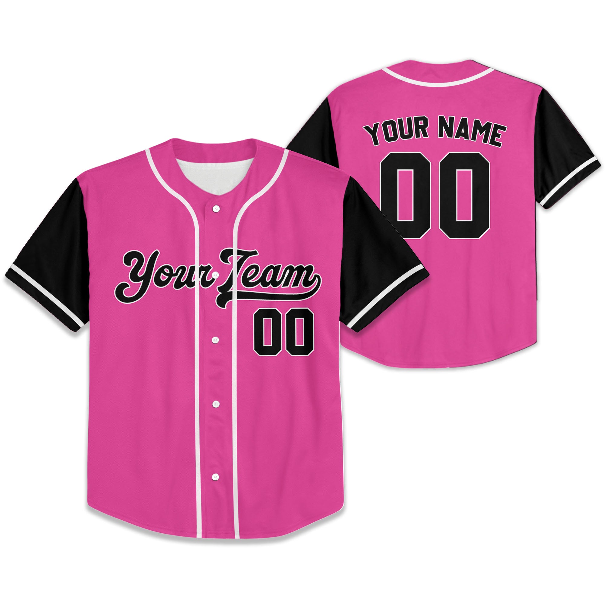 Personalize-Team-Name-Baseball-Sport-Awesome-Pink-Black