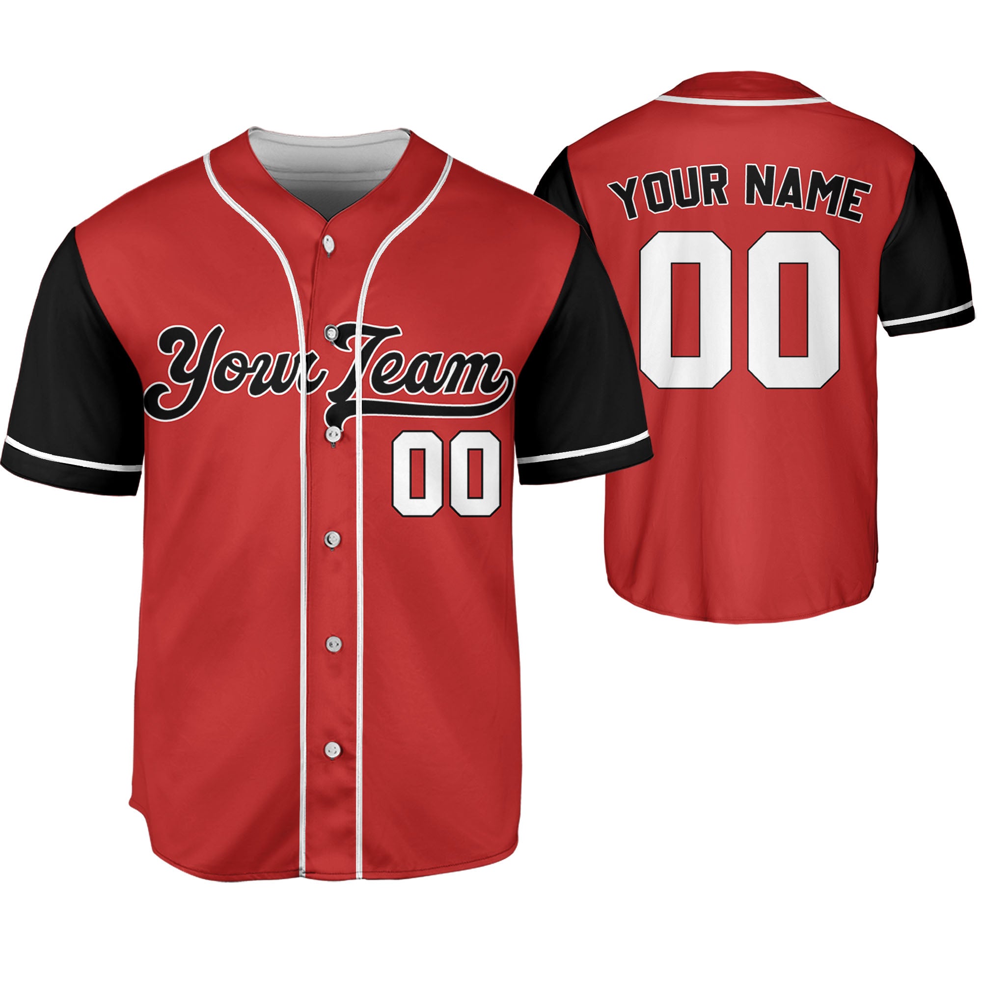 Personalize-Team-Name-Baseball-Sport-Awesome-Red-Black