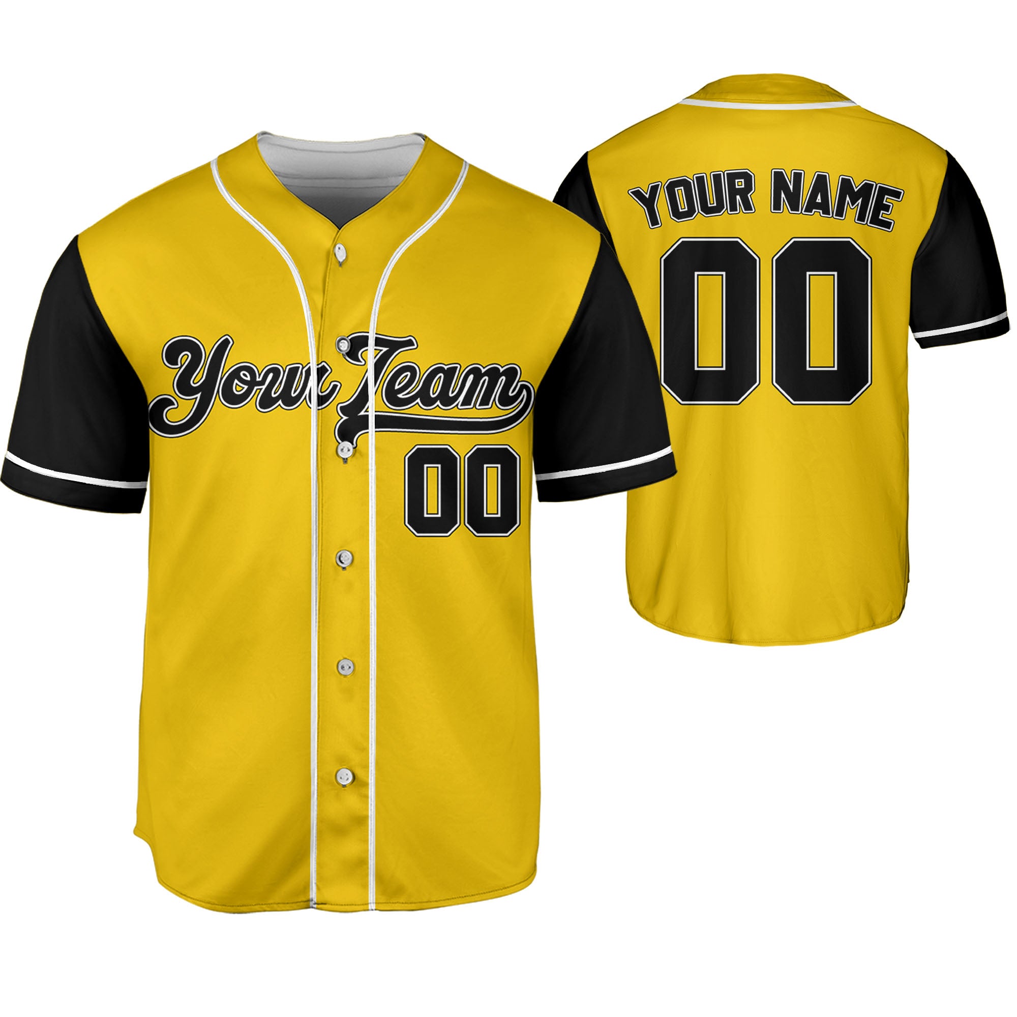 Personalize-Team-Name-Baseball-Sport-Awesome-Yellow-Black