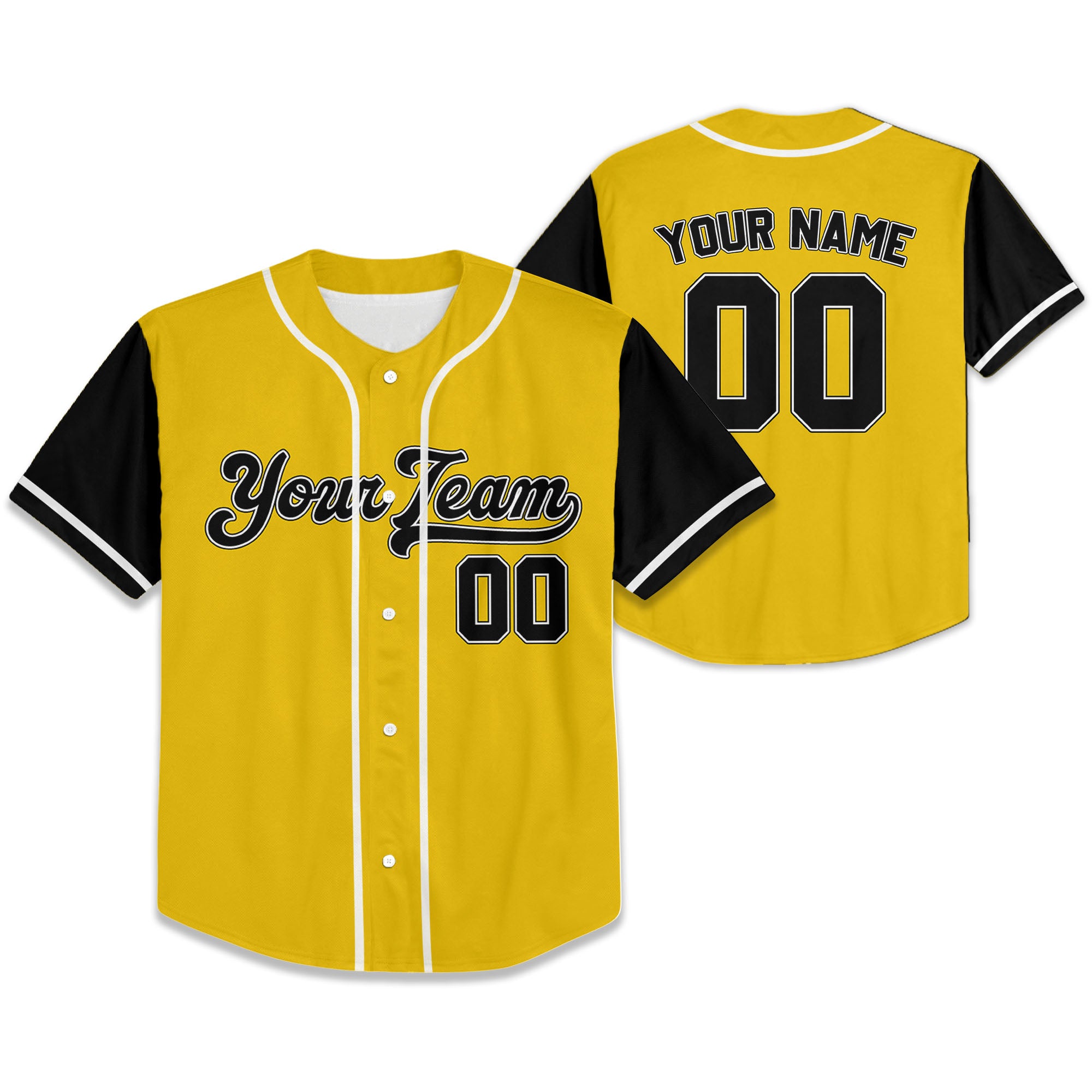 Personalize-Team-Name-Baseball-Sport-Awesome-Yellow-Black