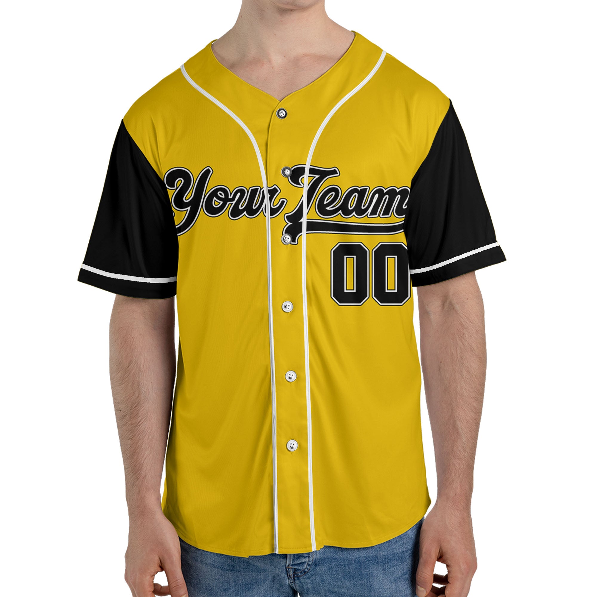 Personalize-Team-Name-Baseball-Sport-Awesome-Yellow-Black