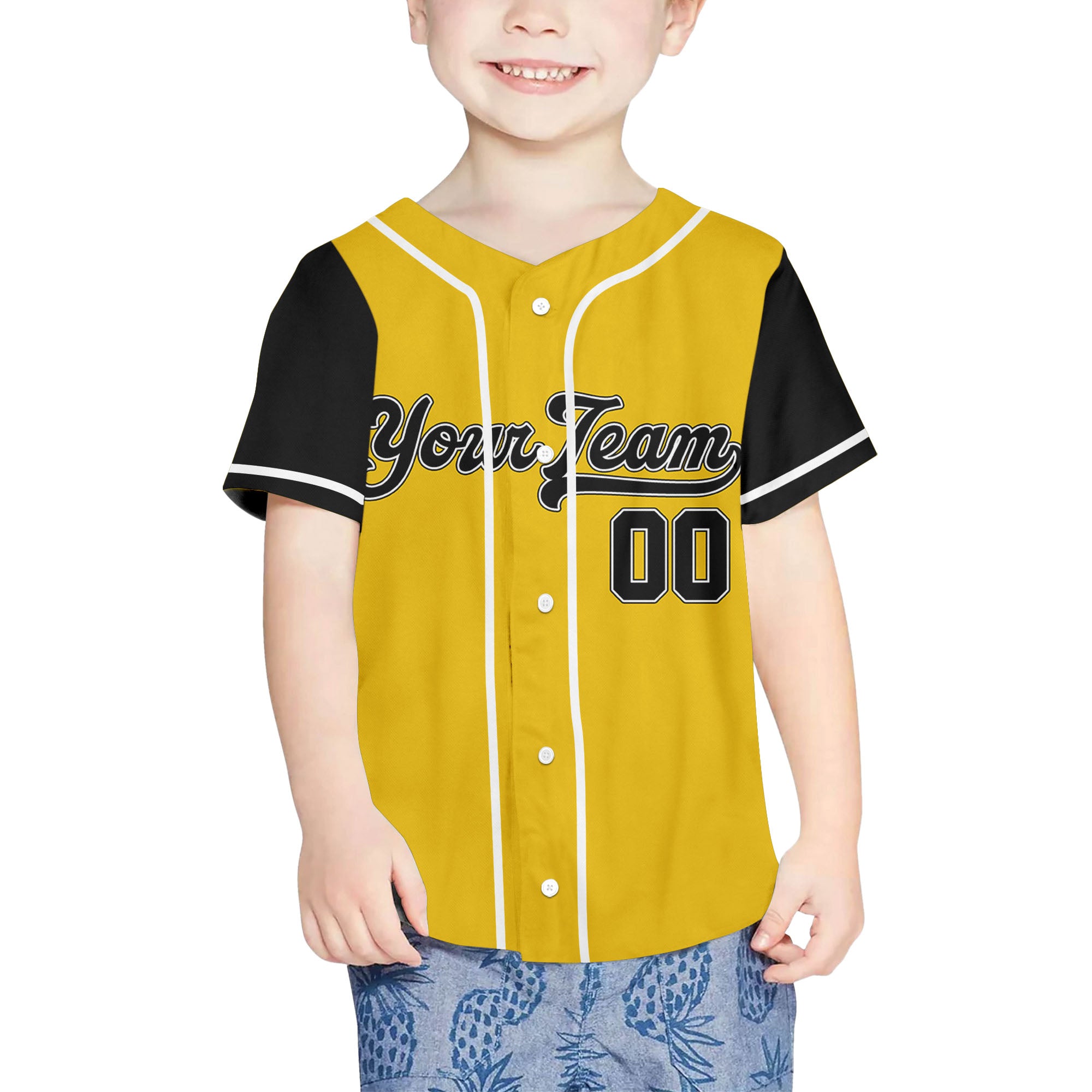 Personalize-Team-Name-Baseball-Sport-Awesome-Yellow-Black