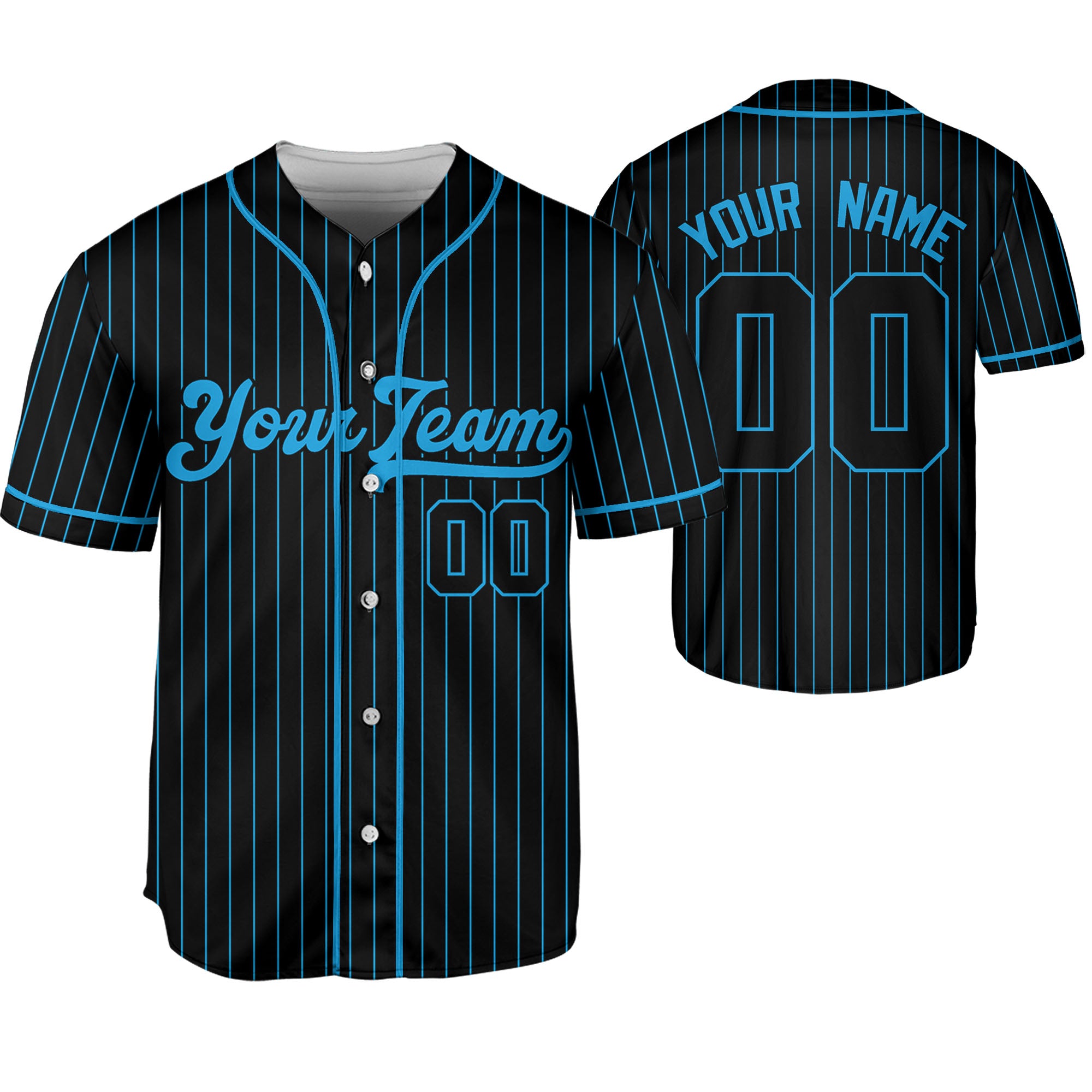 Personalize-Team-Name-Baseball-Striped-Style-Black-Blue