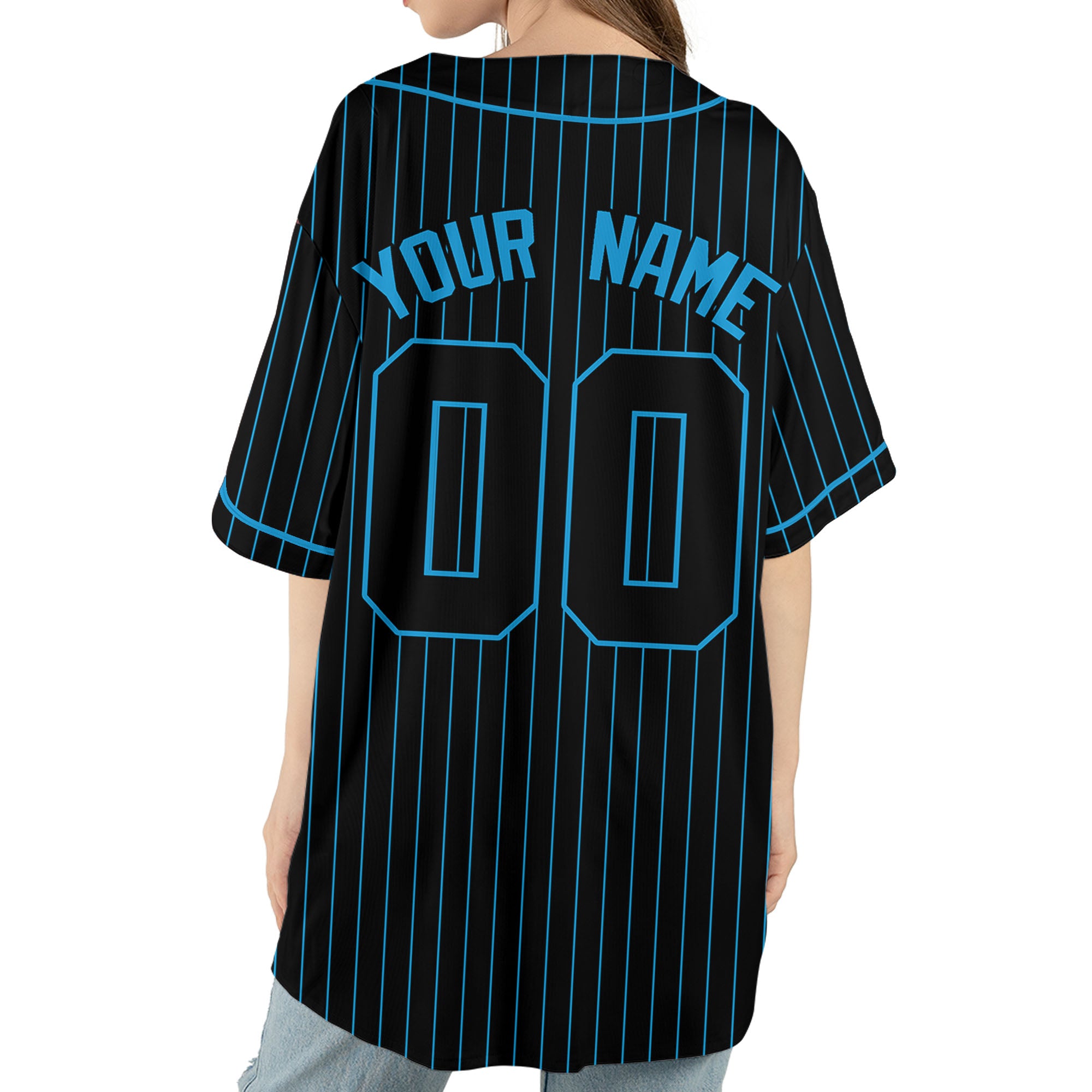 Personalize-Team-Name-Baseball-Striped-Style-Black-Blue