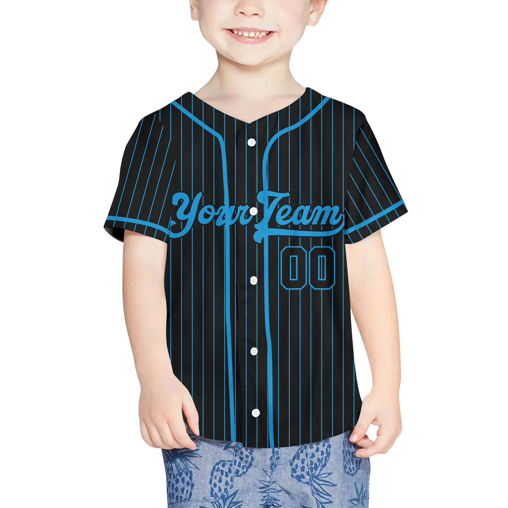 Personalize-Team-Name-Baseball-Striped-Style-Black-Blue