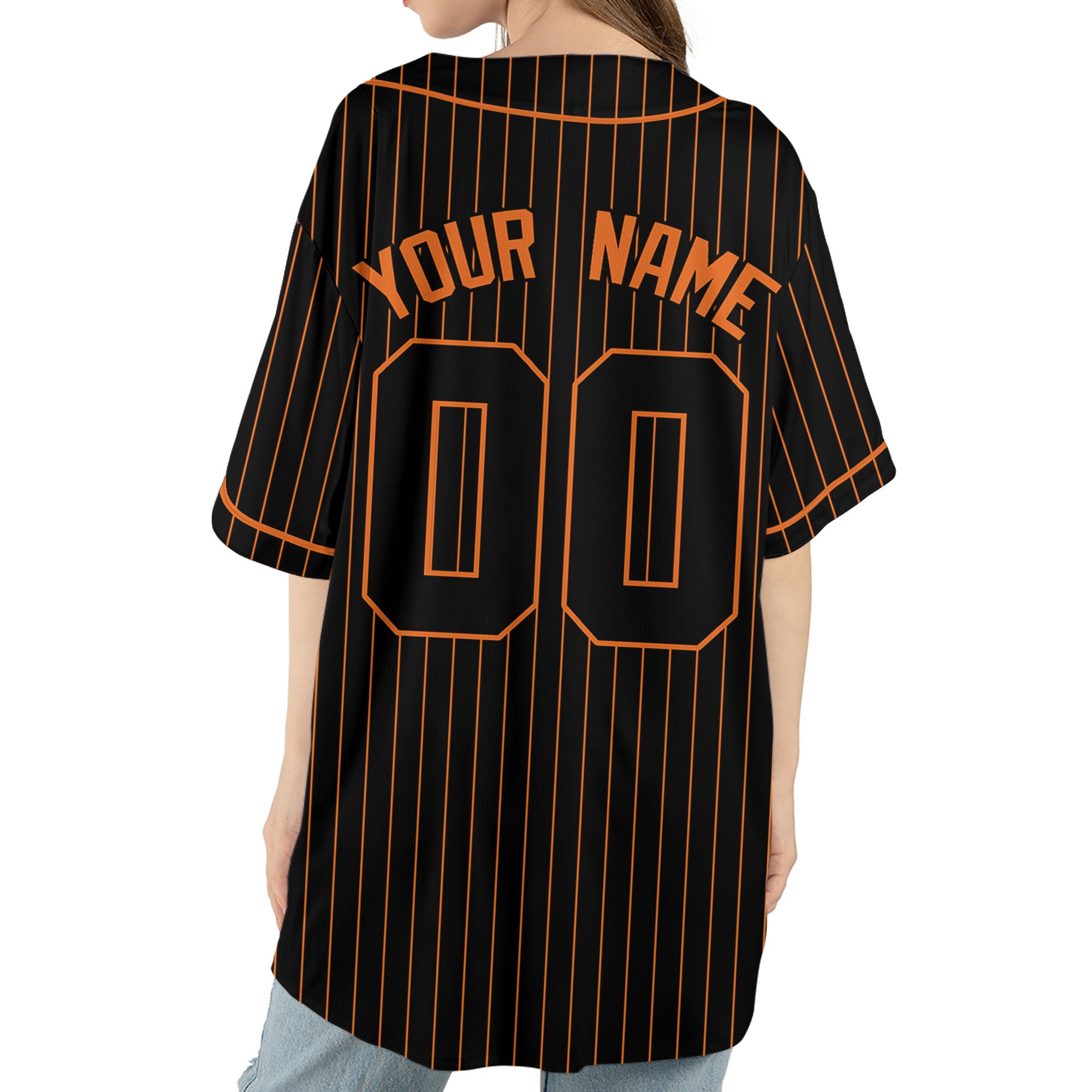 Personalize-Team-Name-Baseball-Striped-Style-Black-Orange