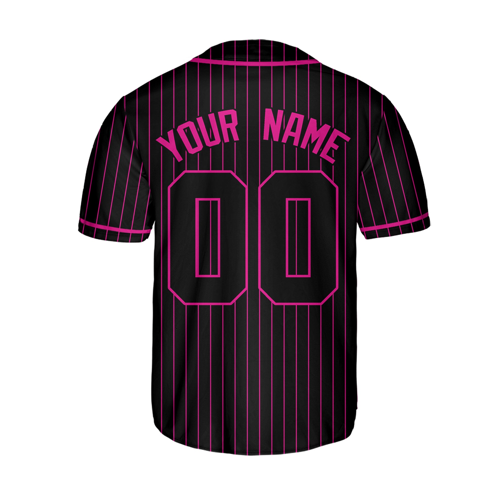 Personalize-Team-Name-Baseball-Striped-Style-Black-Pink