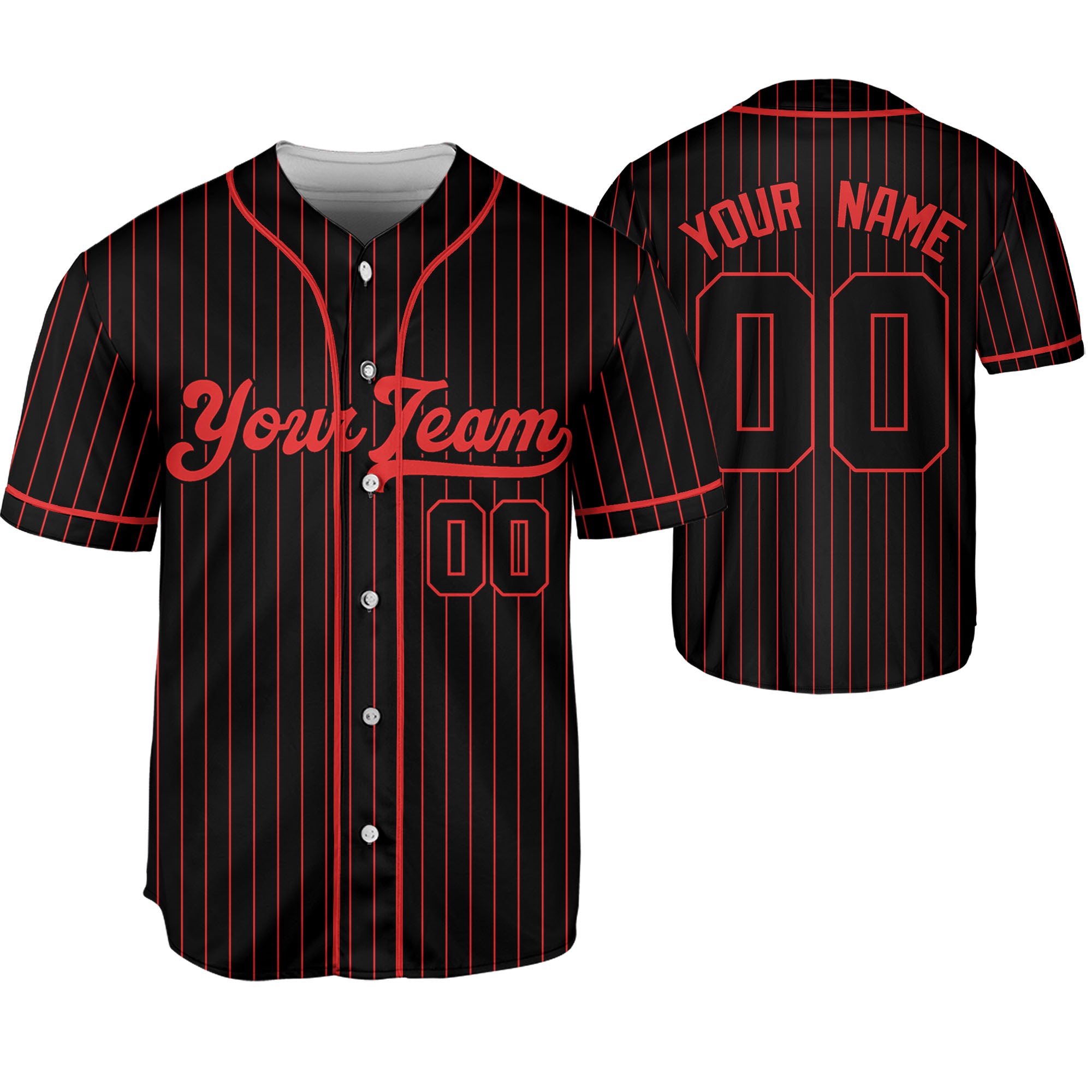 Personalize-Team-Name-Baseball-Striped-Style-Black-Red