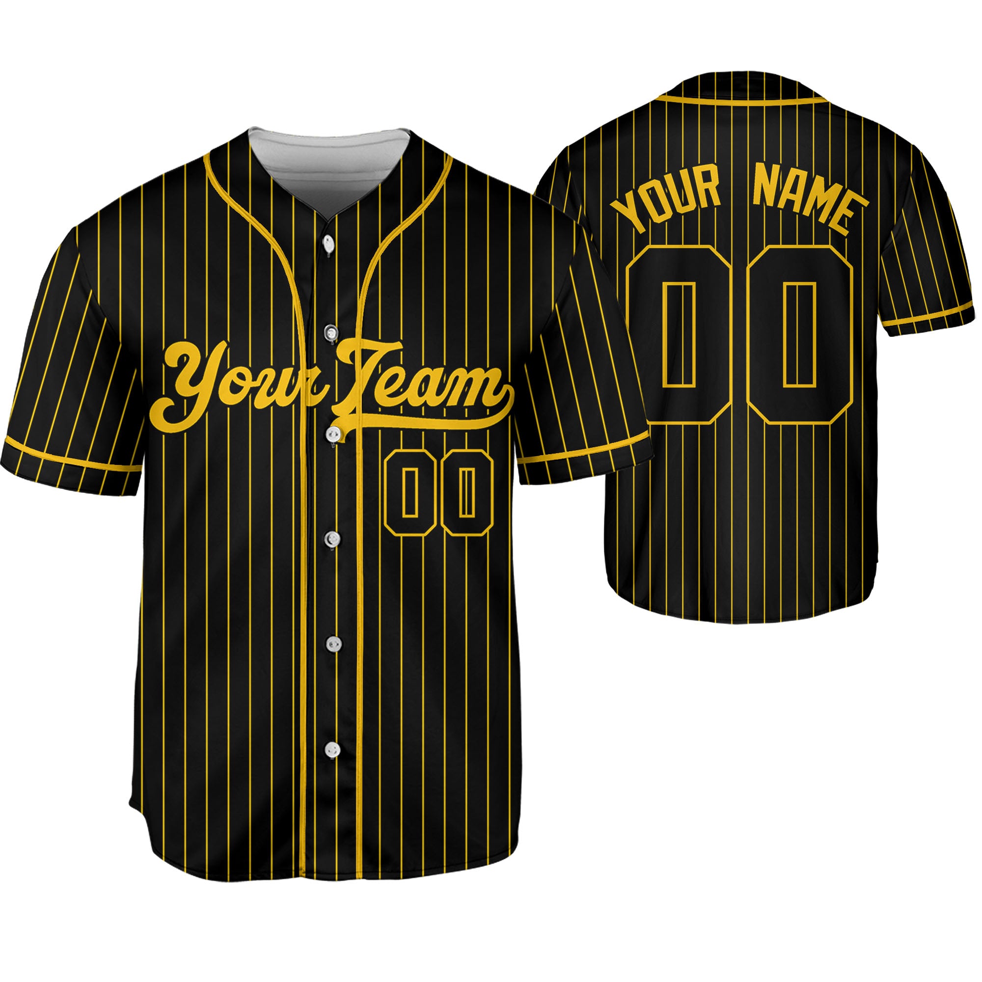 Personalize-Team-Name-Baseball-Striped-Style-Black-Yellow