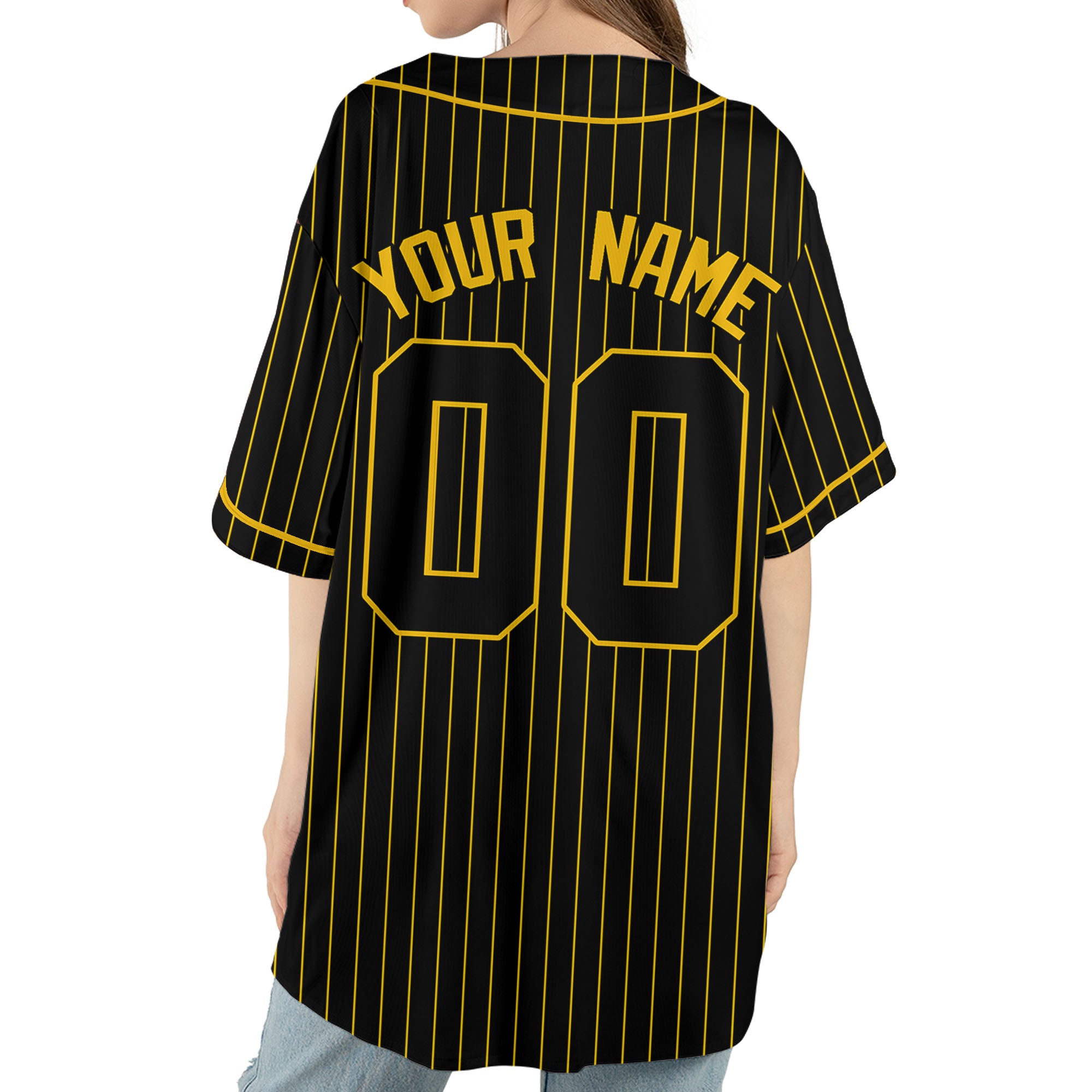 Personalize-Team-Name-Baseball-Striped-Style-Black-Yellow