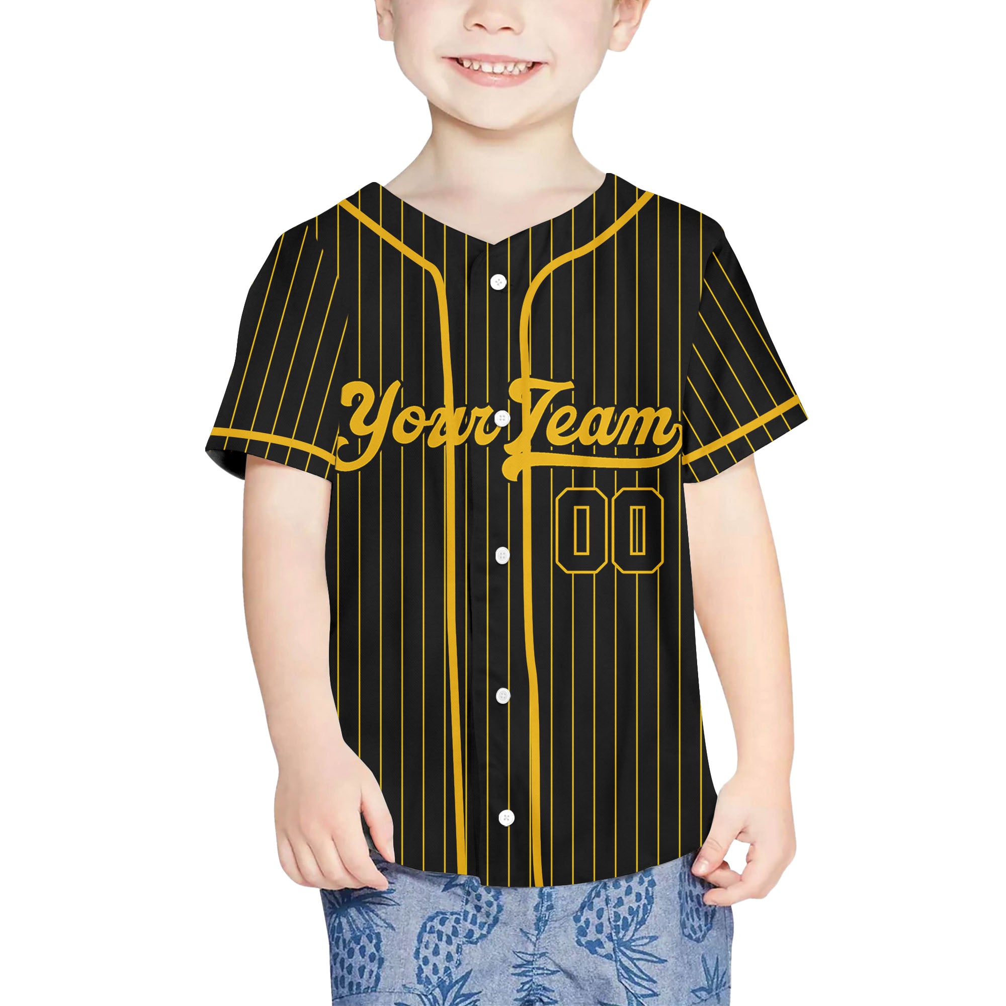 Personalize-Team-Name-Baseball-Striped-Style-Black-Yellow