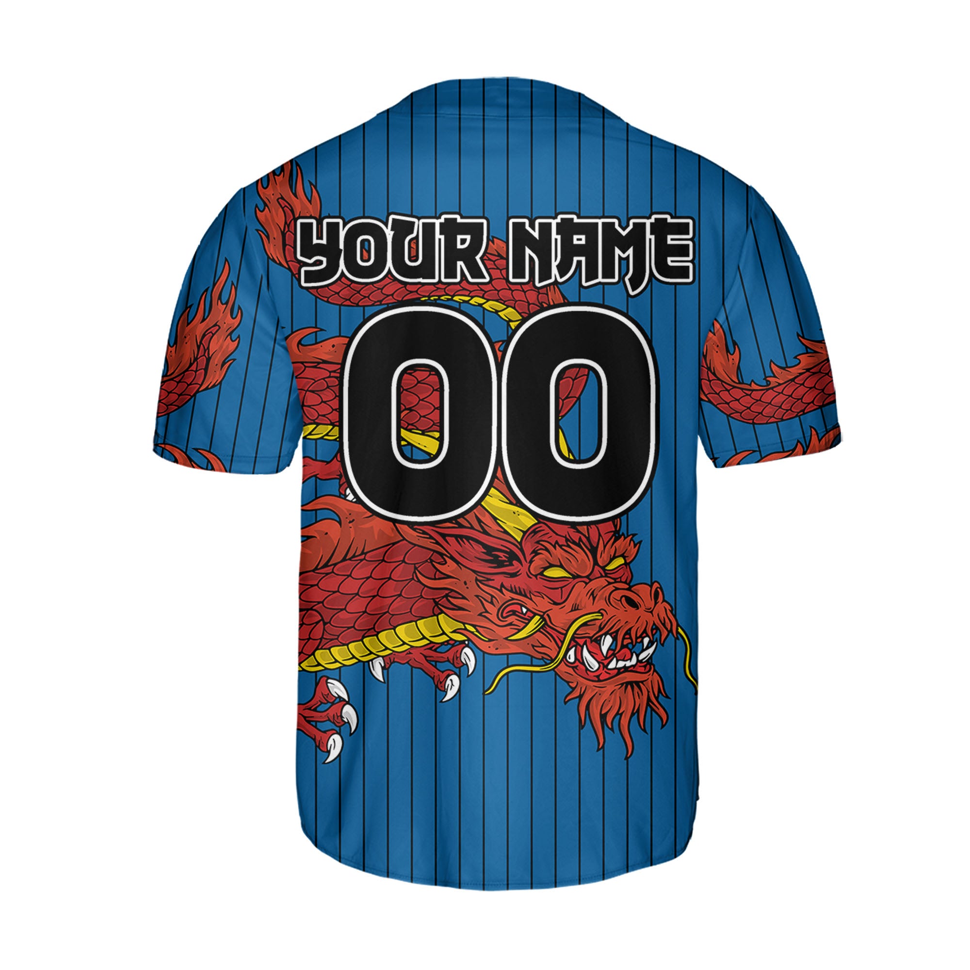 Personalize-Team-Name-Devilish-Dragon-Striped-Blue-Color-Baseball-Jersey