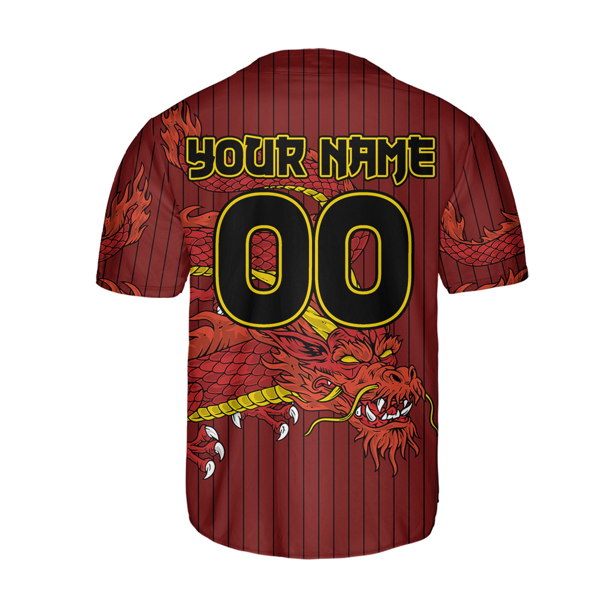 Personalize-Team-Name-Devilish-Dragon-Striped-Maroon-Color-Baseball-Jersey