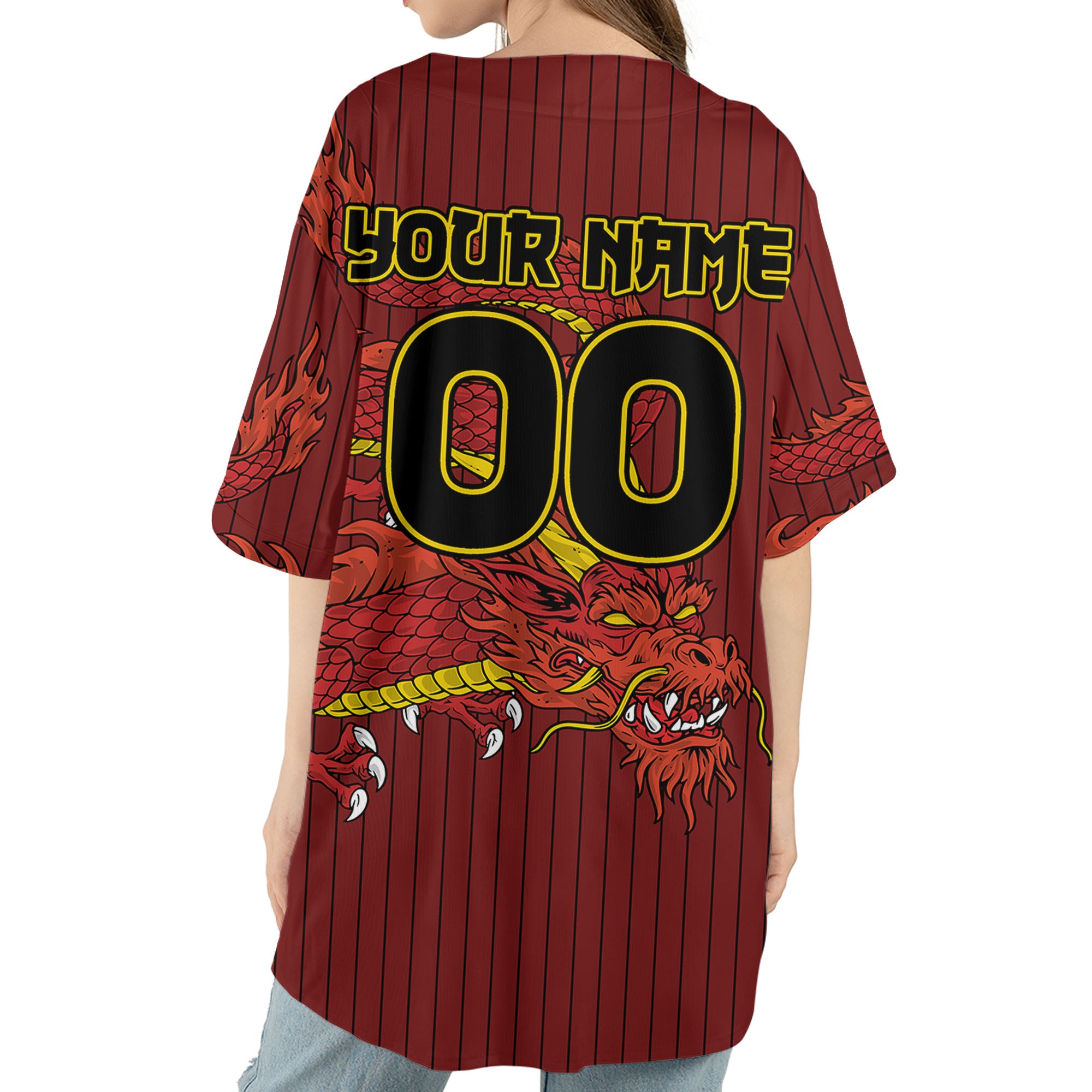 Personalize-Team-Name-Devilish-Dragon-Striped-Maroon-Color-Baseball-Jersey