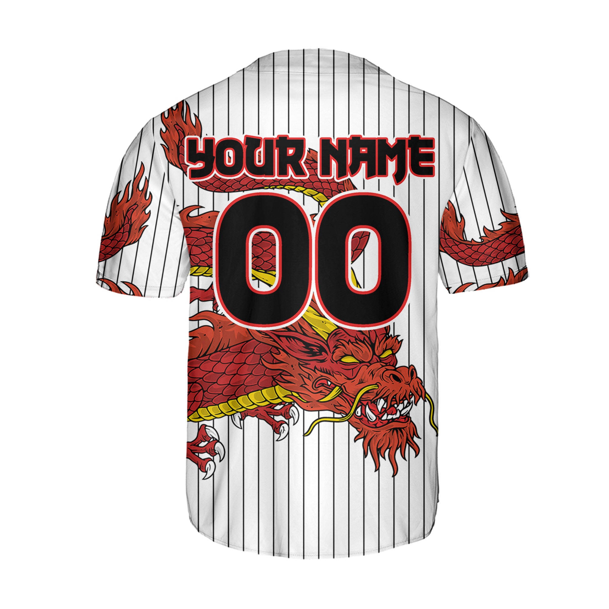 Personalize-Team-Name-Devilish-Dragon-Striped-White-Color-Baseball-Jersey