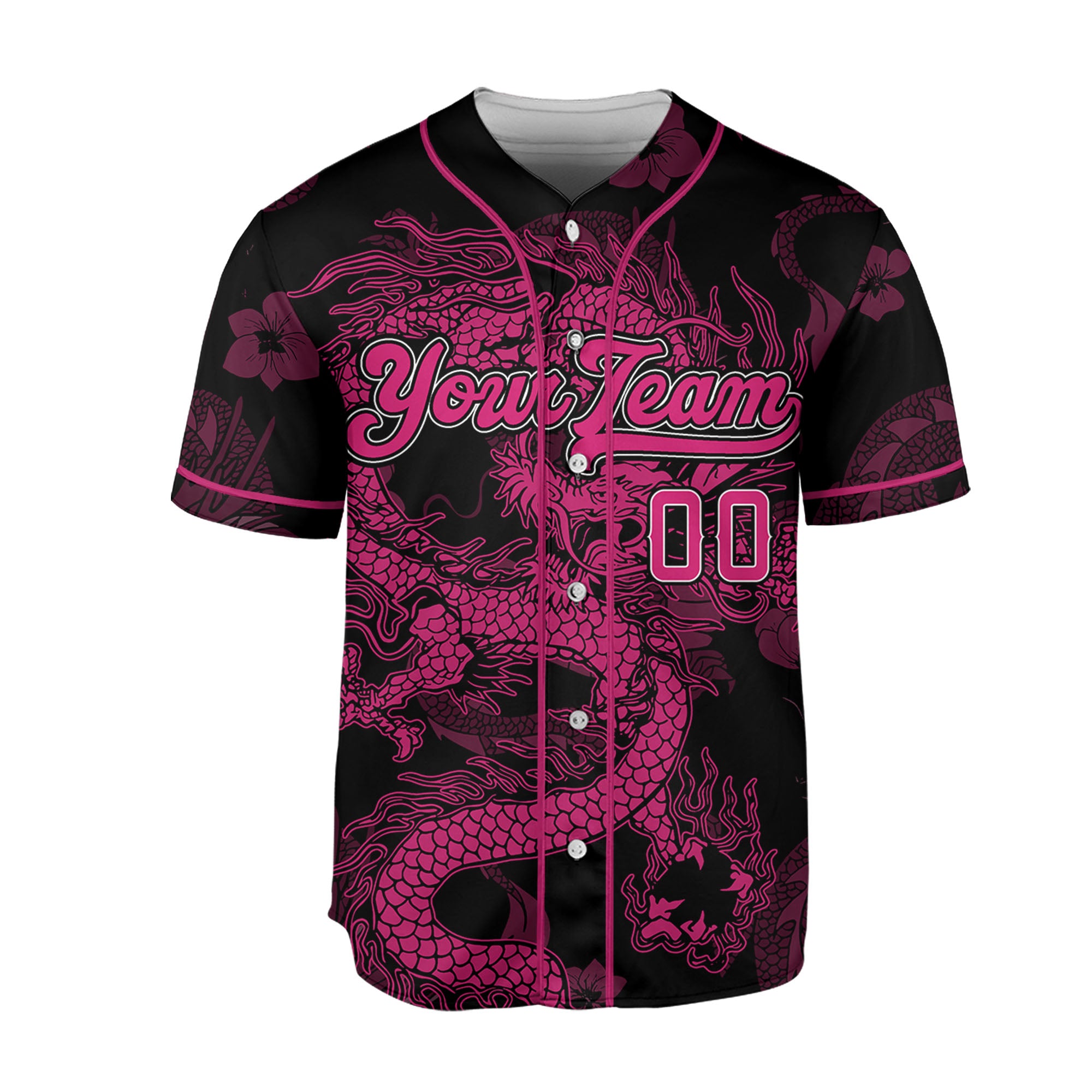 Personalize-Team-Name-Dragon-Texture-Art-Pink