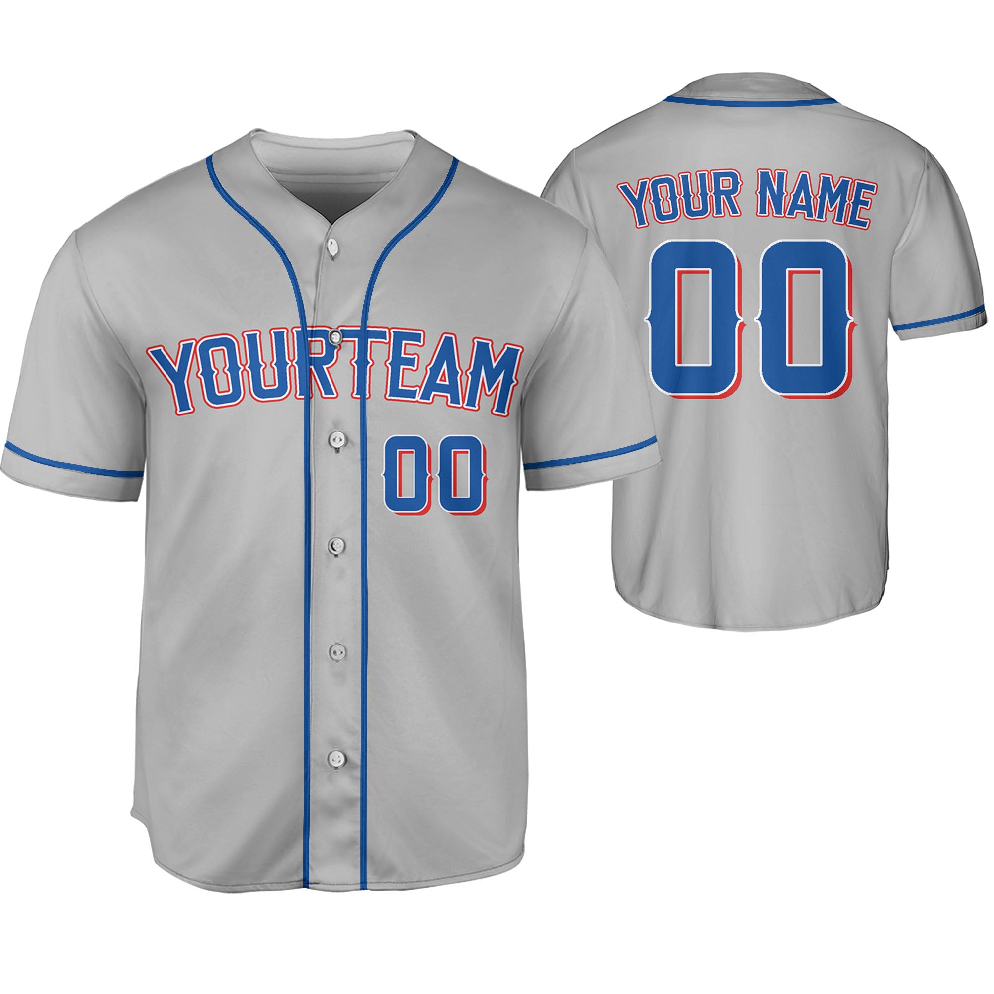Custom Baseball Team Name Number So Cool Grey